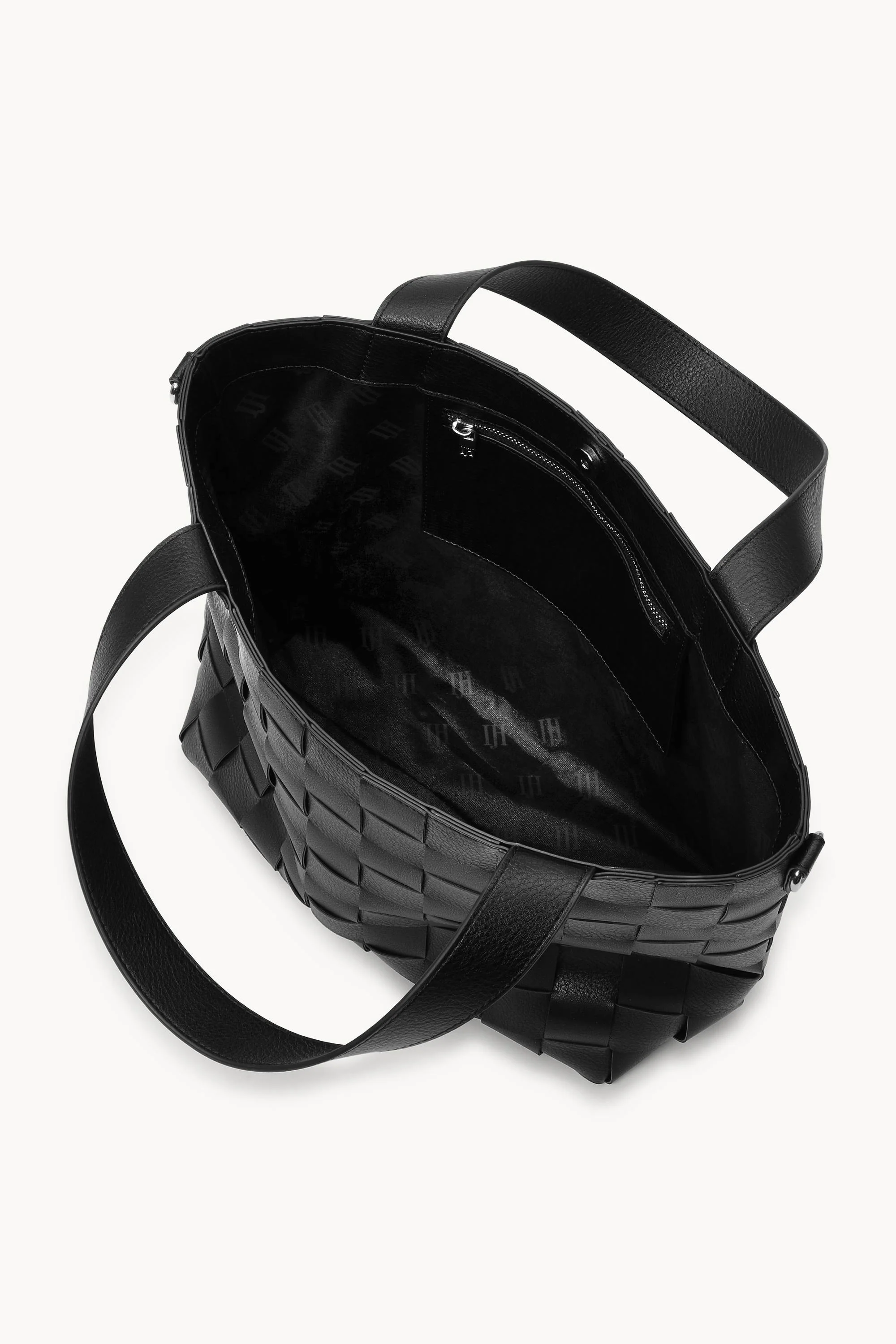 Braided Cross-Body Shopper - Black - Image 3