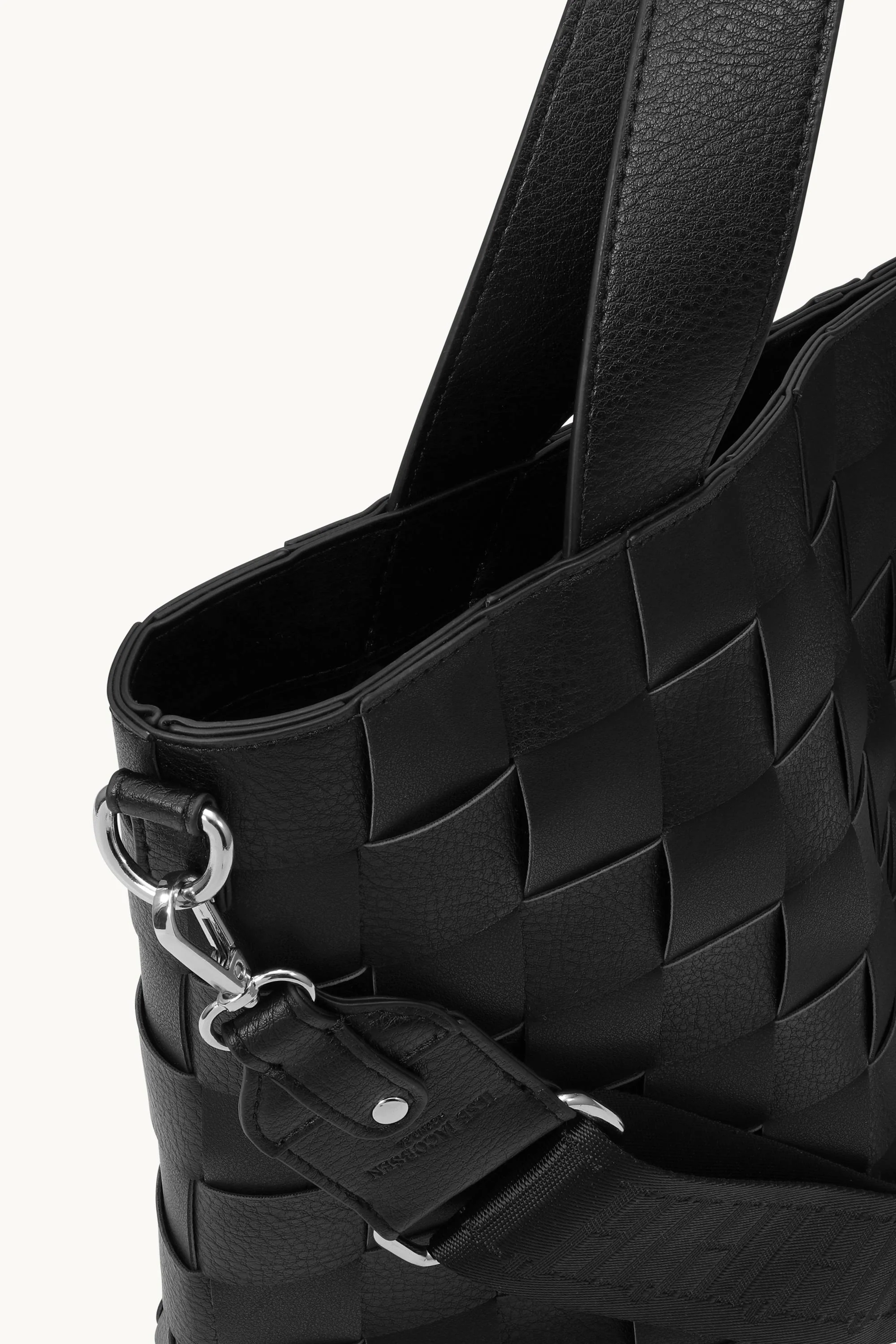 Braided Cross-Body Shopper - Black - Image 5