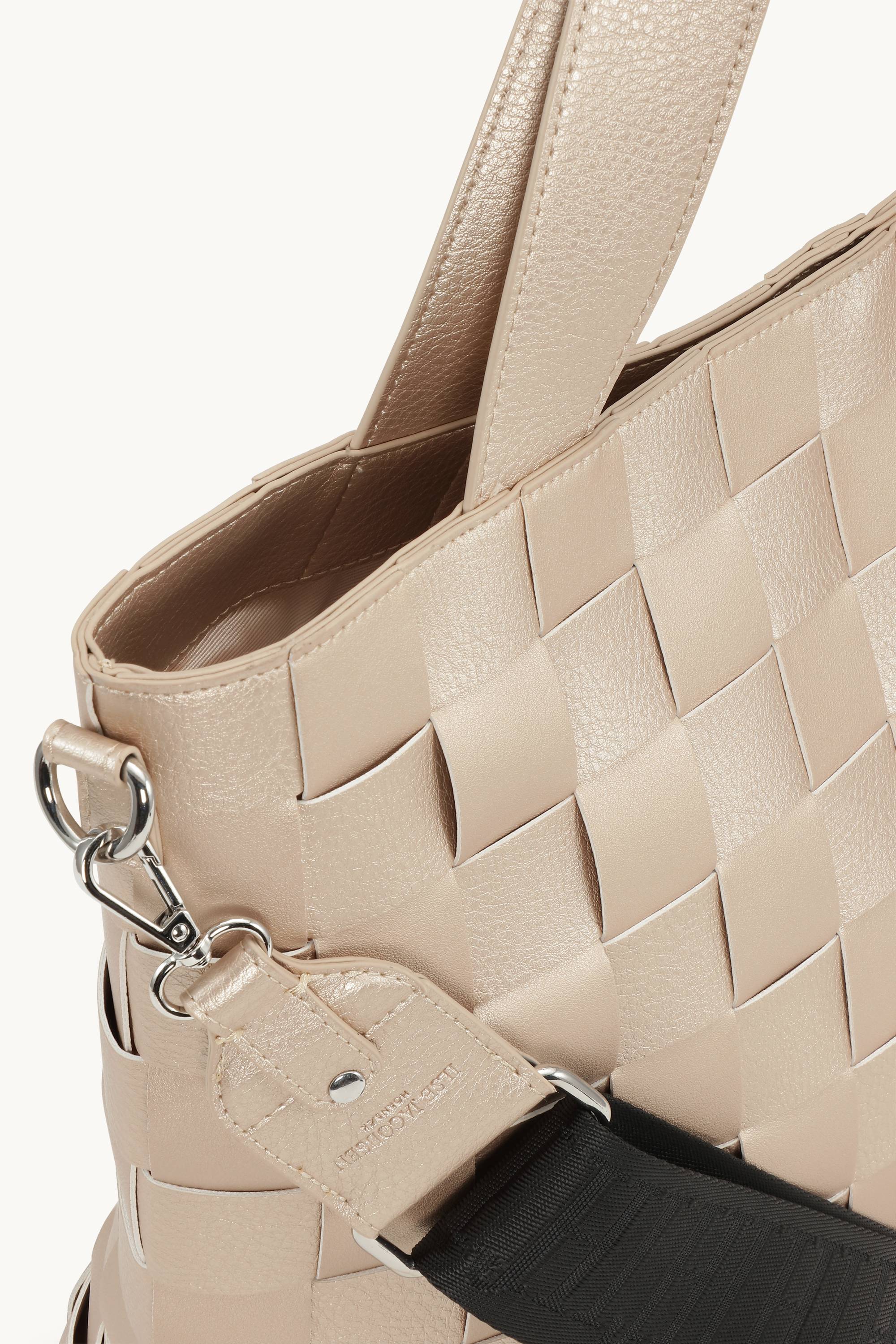 Braided Cross-Body Shopper - Platin - Image 4