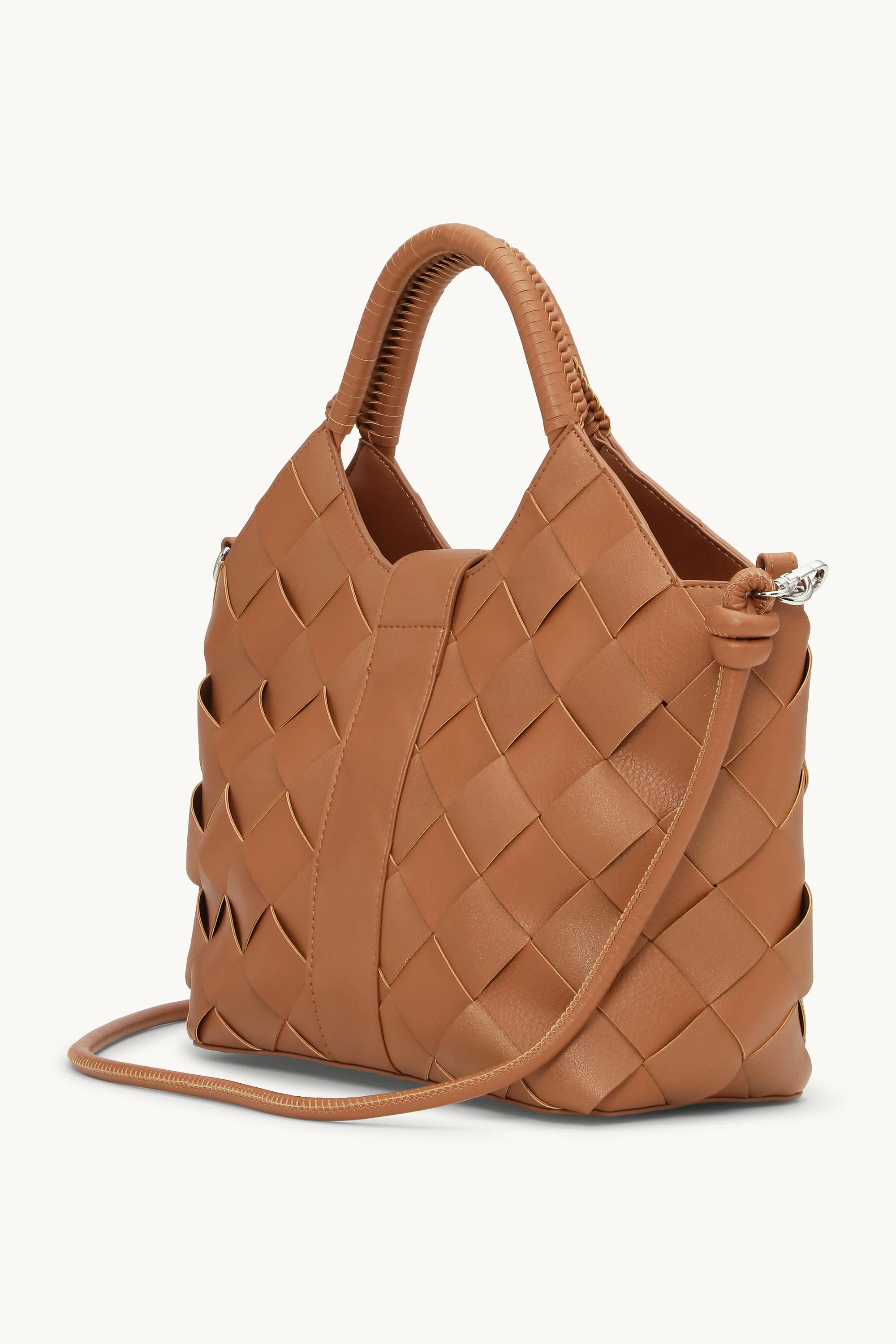 Braided Handbag - Cognac - Image 5