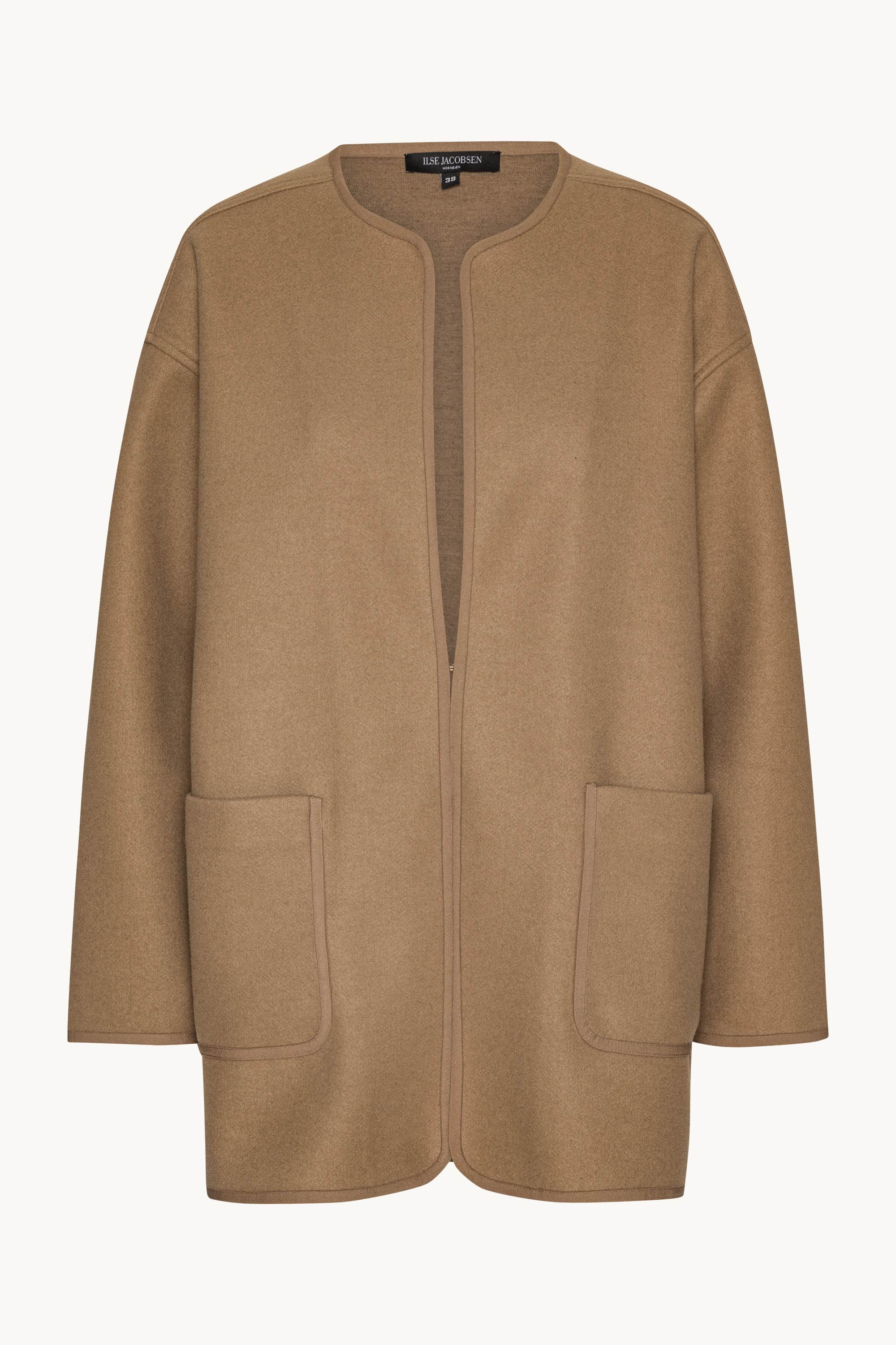 Felted Casual Jacket - Mocca - Image 5