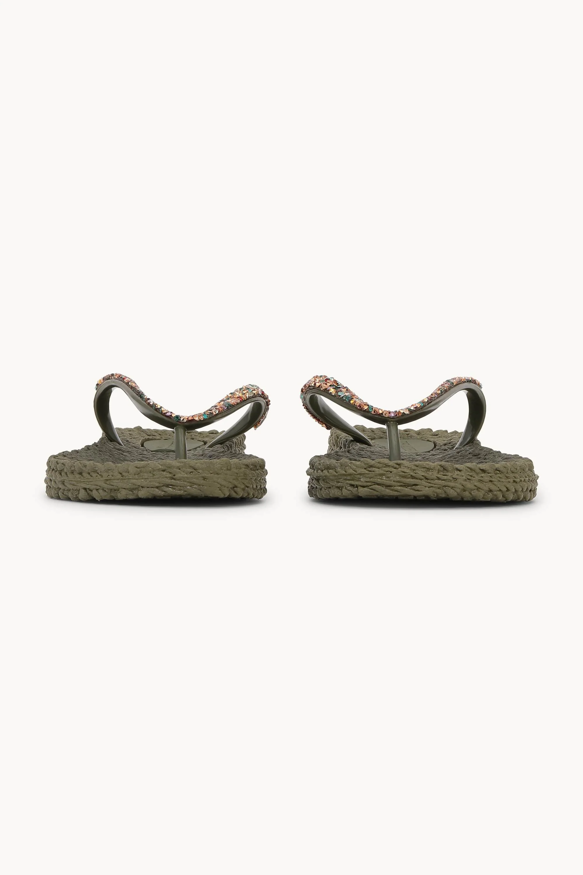 Flip Flops with Rhinestones - Army - Image 5