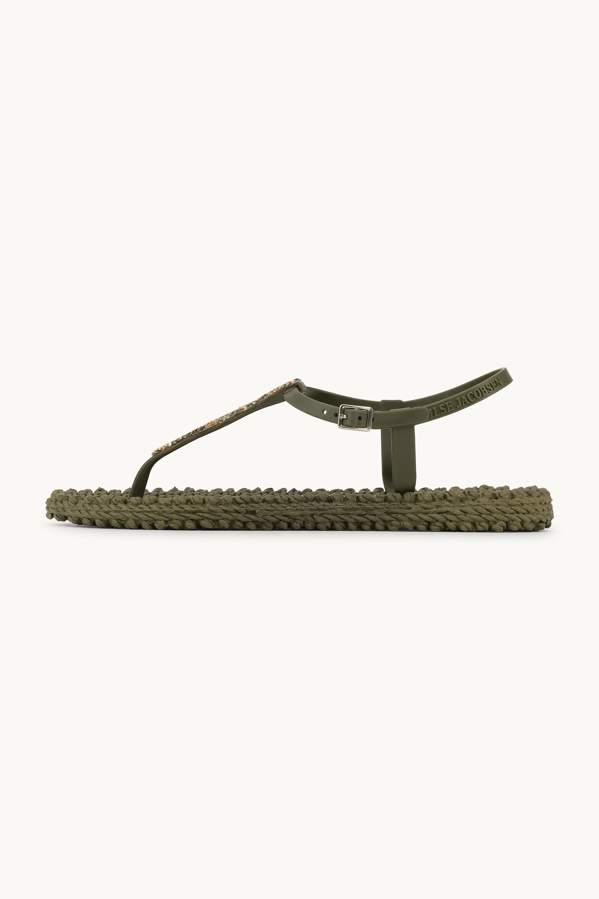 Flip Flops with Rhinestones - Army - Image 3