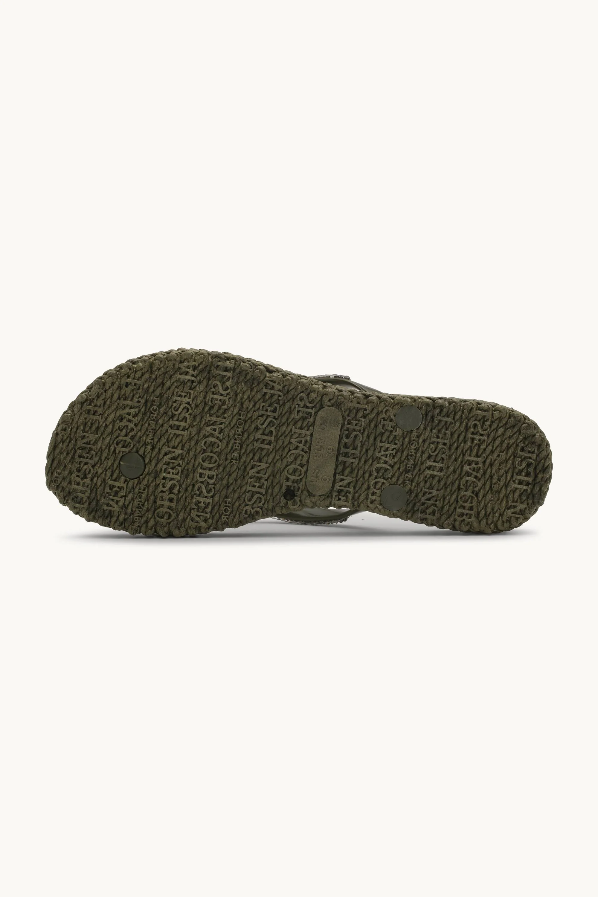 Flip Flops With Rhinestones - Army - Image 4