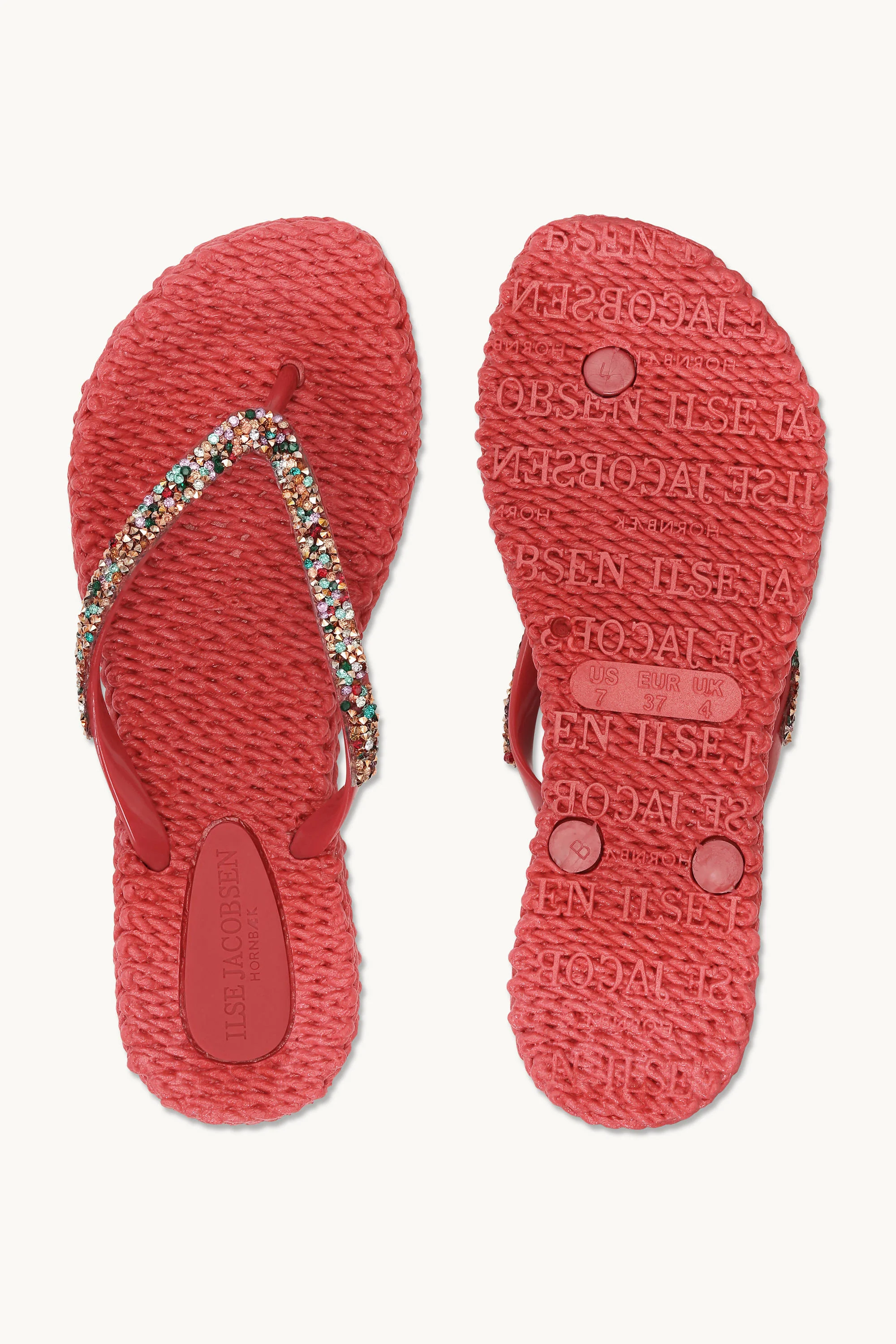 Flip Flops with Rhinestones - Baked Apple - Image 4