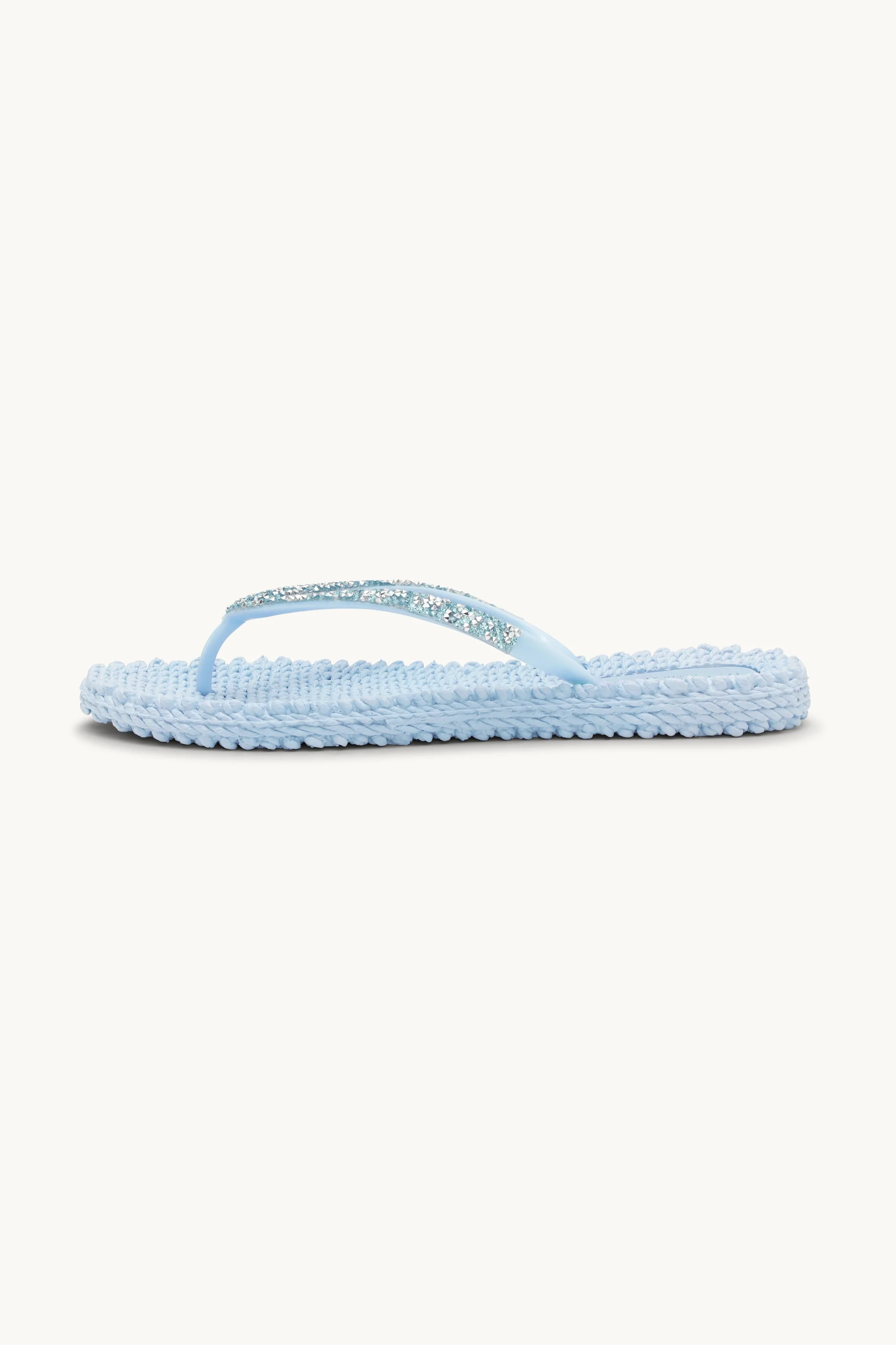 Flip Flops With Rhinestones - Blue Bell - Image 2