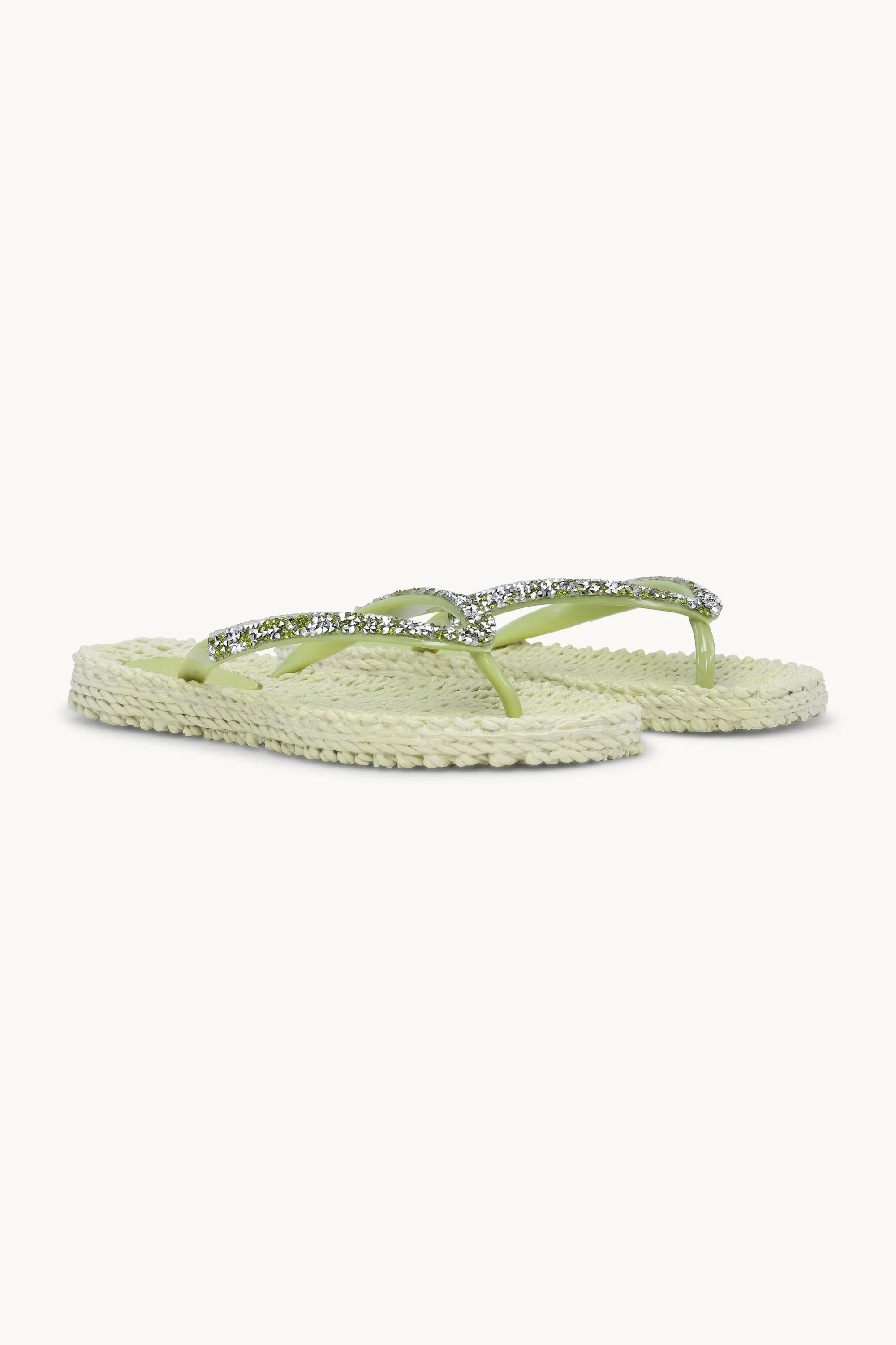 Flip Flops With Rhinestones - Moss - Image 2