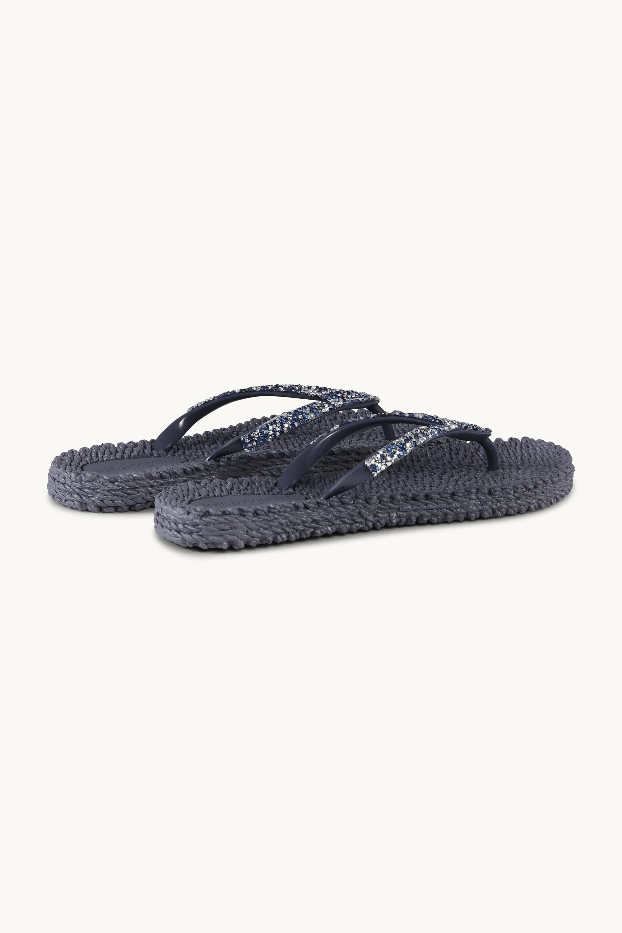 Flip Flops With Rhinestones - Ombre Blue - Image 2
