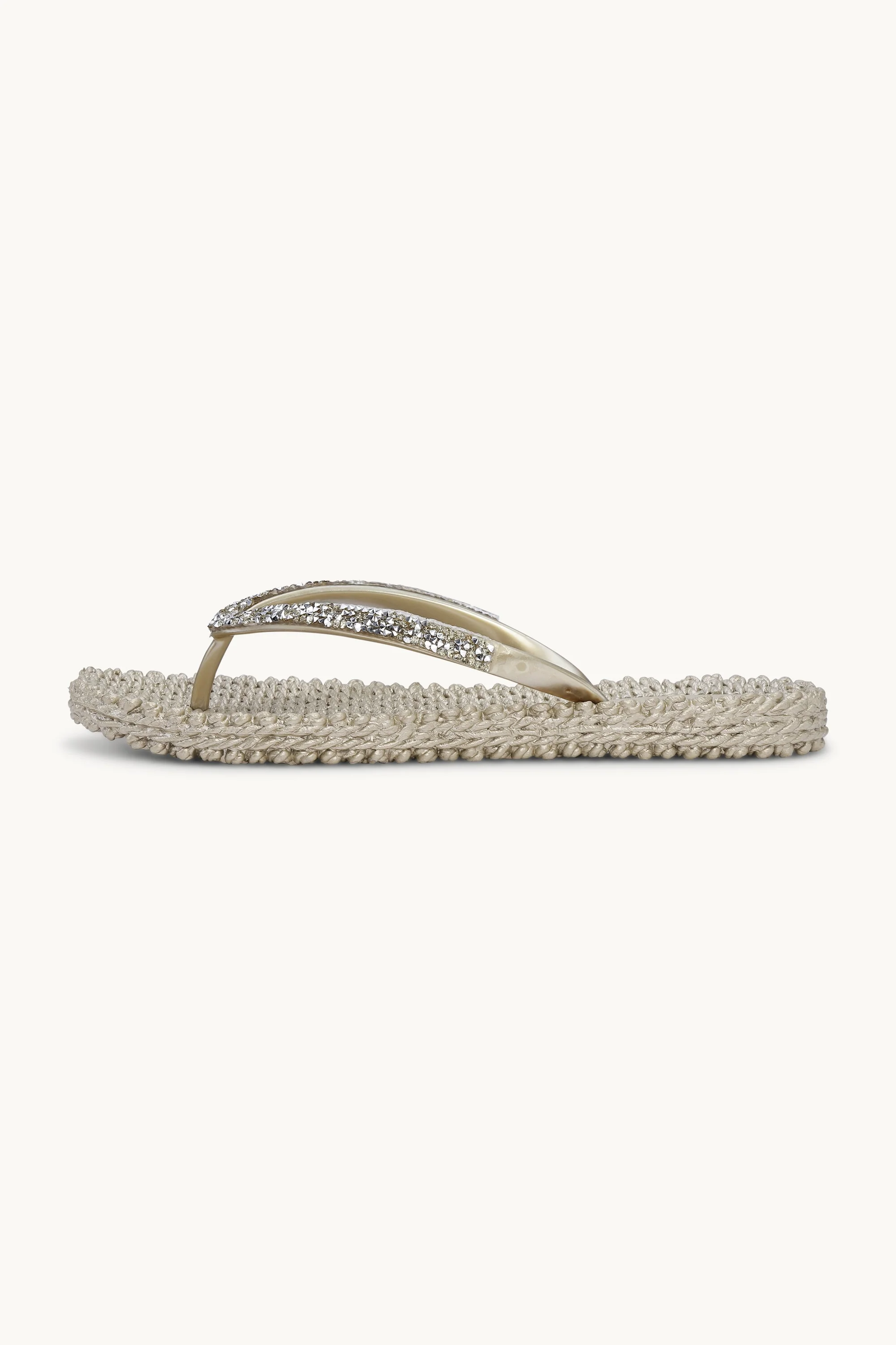 Flip Flops With Rhinestones - Platin - Image 3