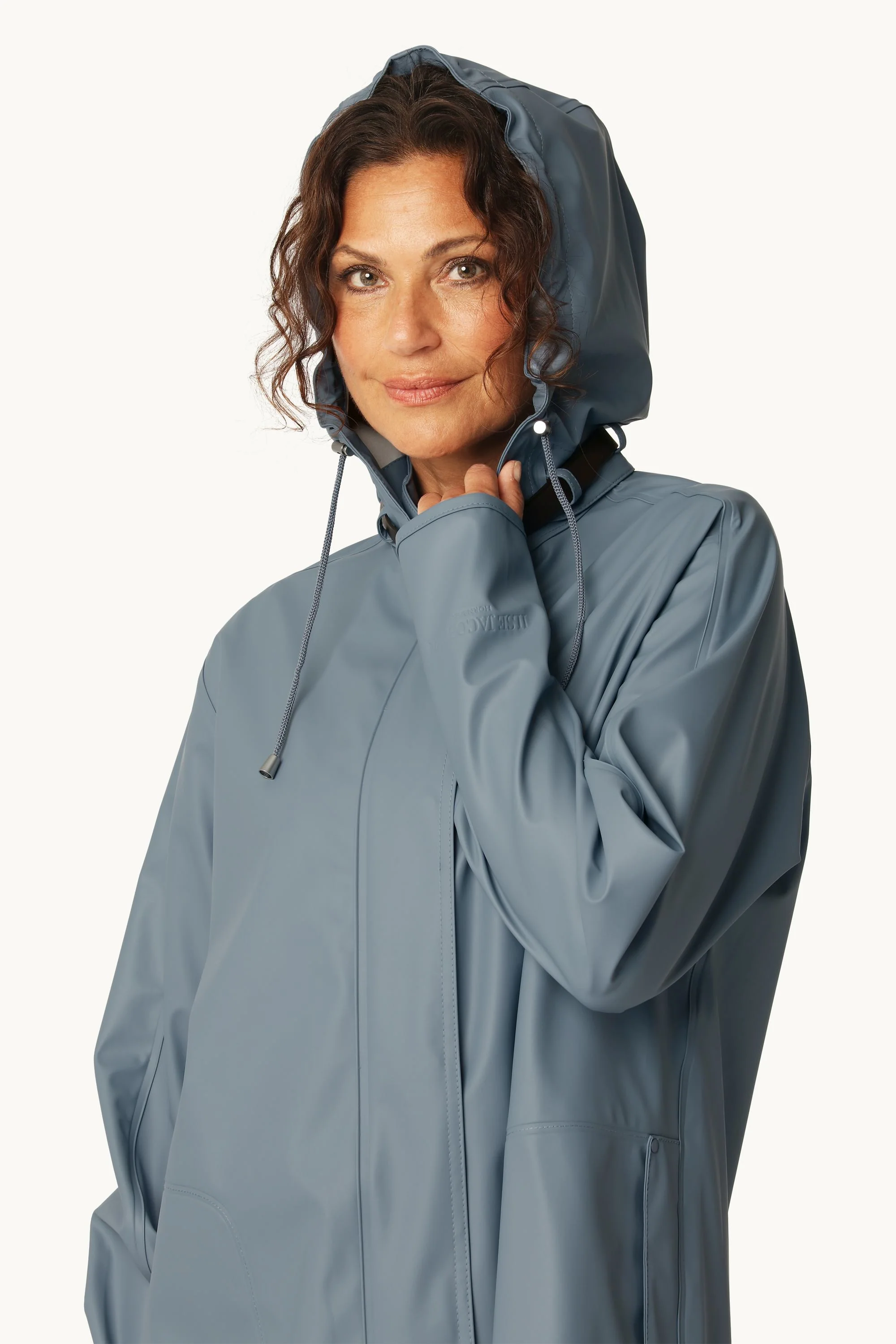 Light Raincoat - Grey Blue - Image 11