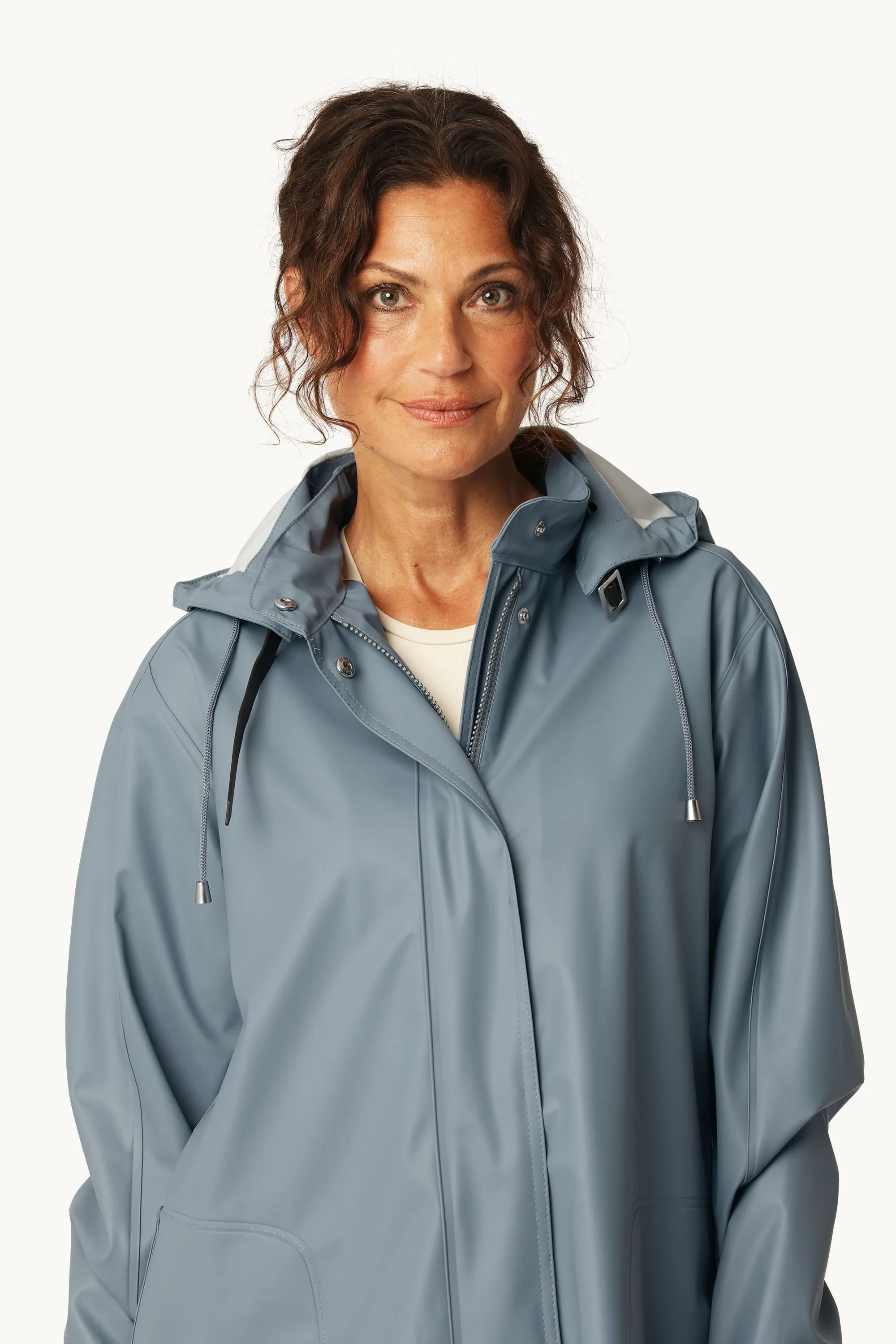 Light Raincoat - Grey Blue - Image 3