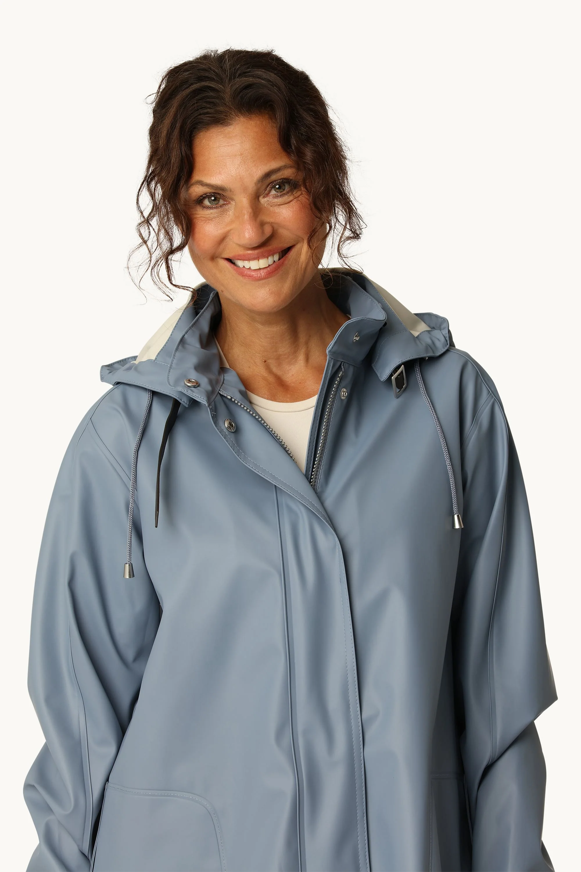 Light Raincoat - Grey Blue - Image 8