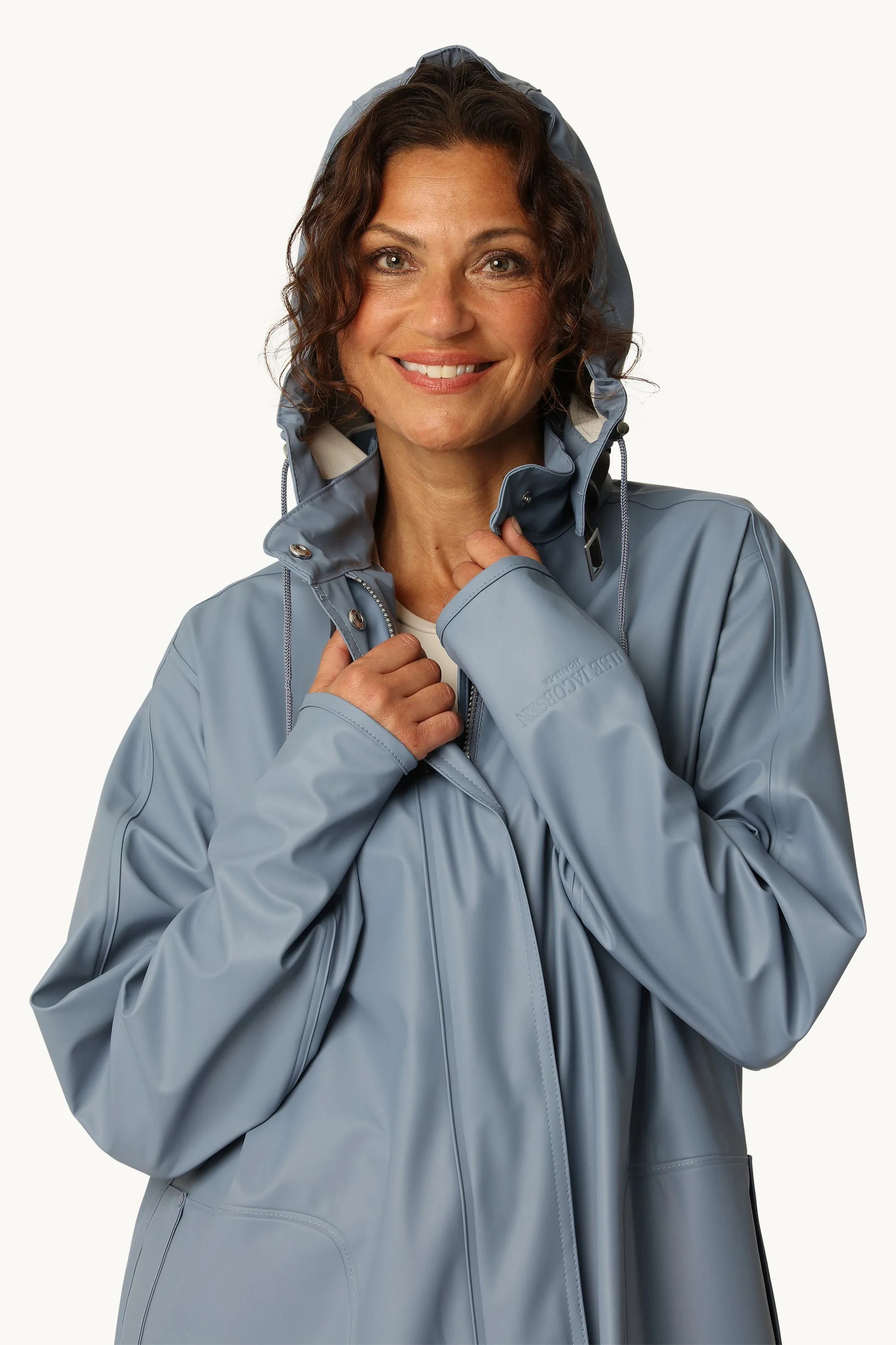Light Raincoat - Grey Blue - Image 9