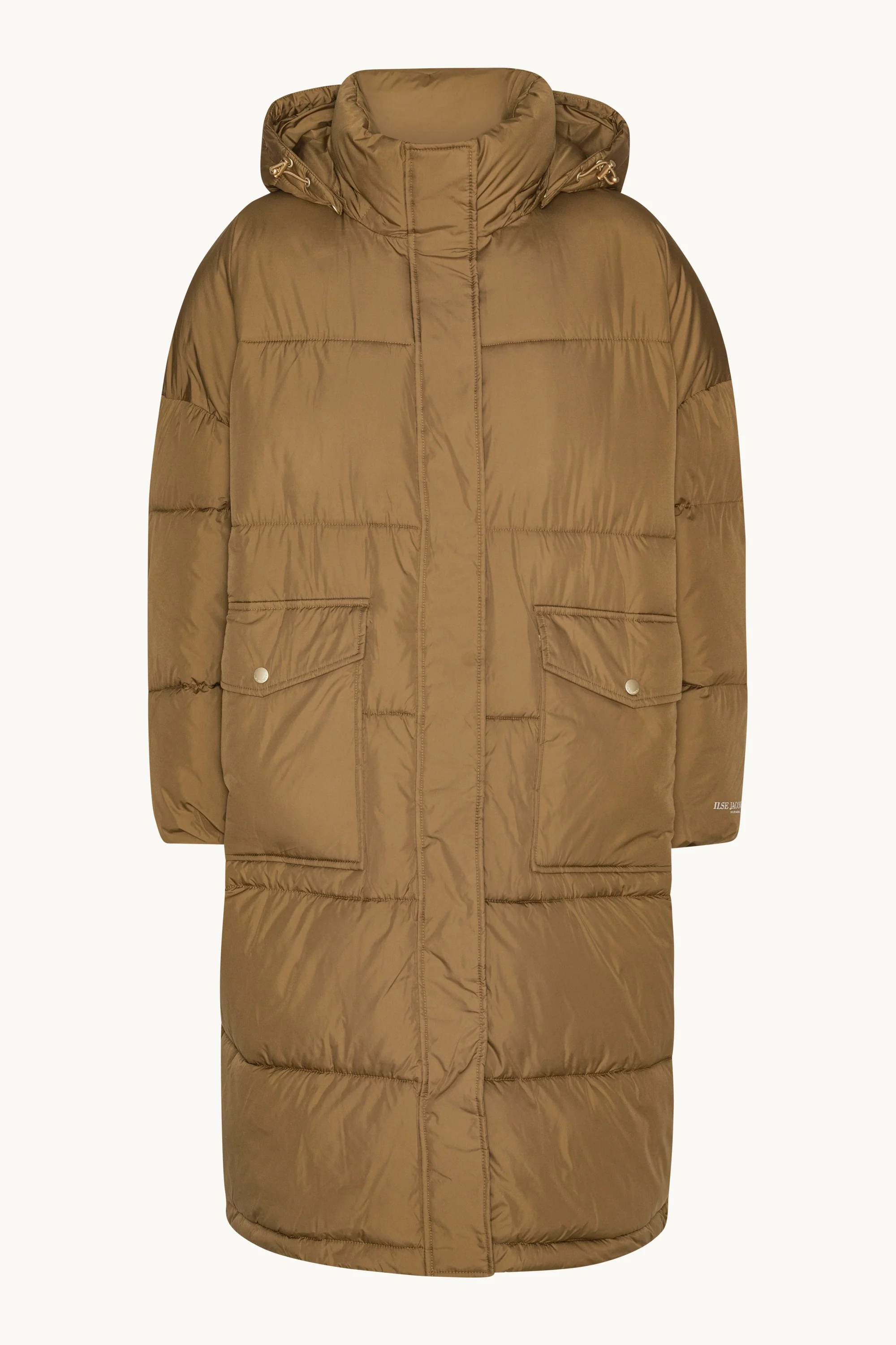 Long Padded Coat - Mocca - Image 5