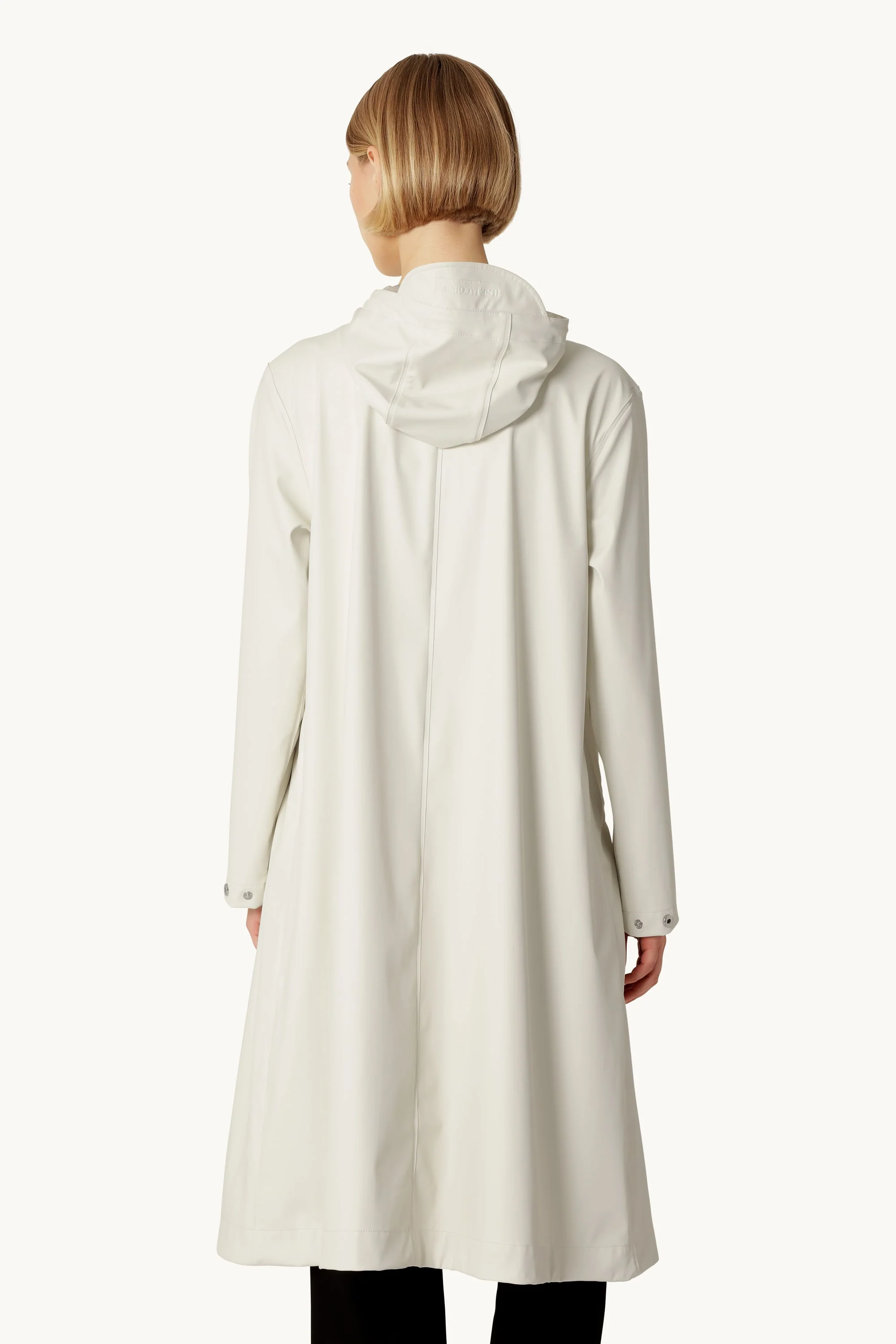 Long Rain Jacket - Milk Creme - Image 2