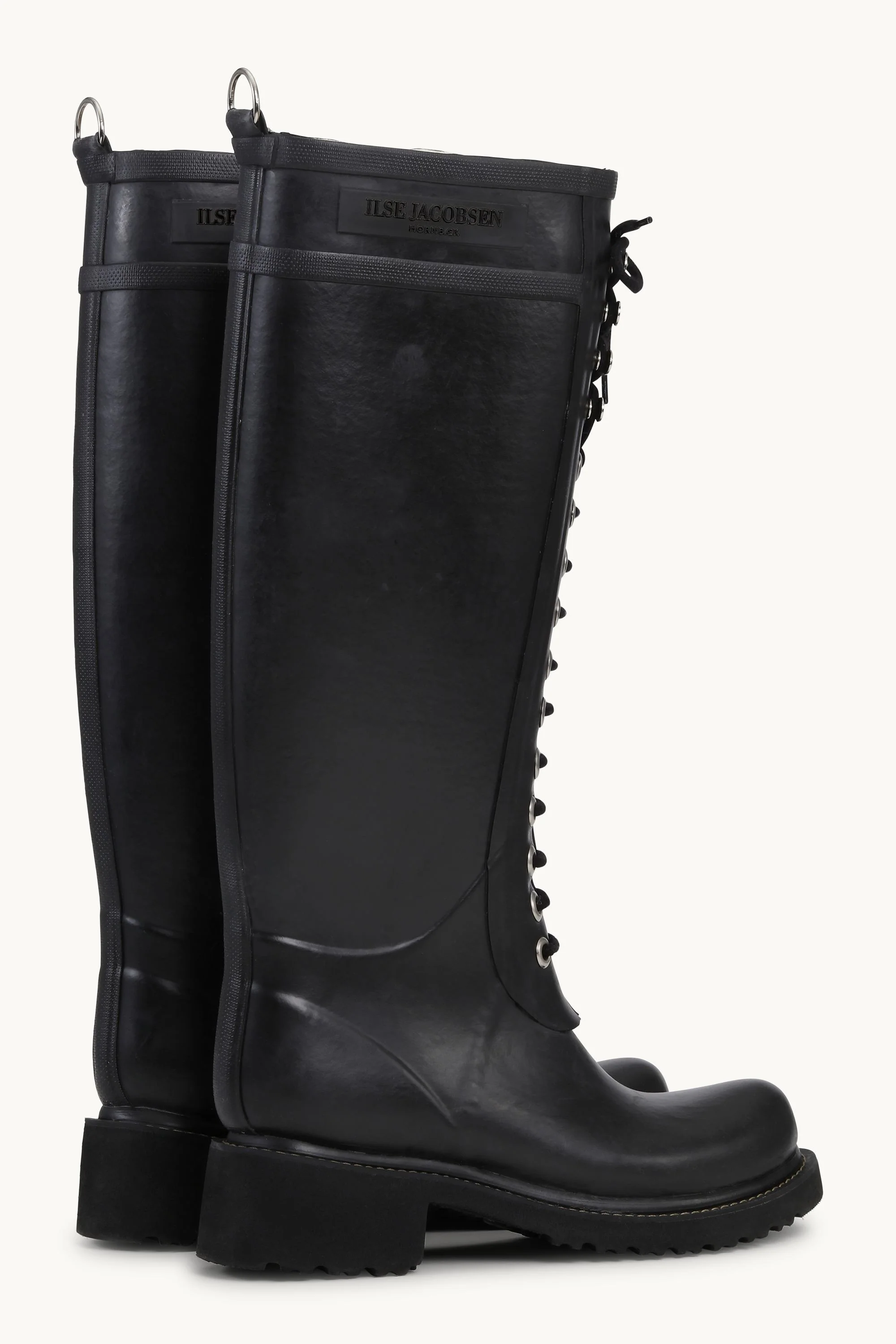 Long Rubber Boots - Black Black - Image 7