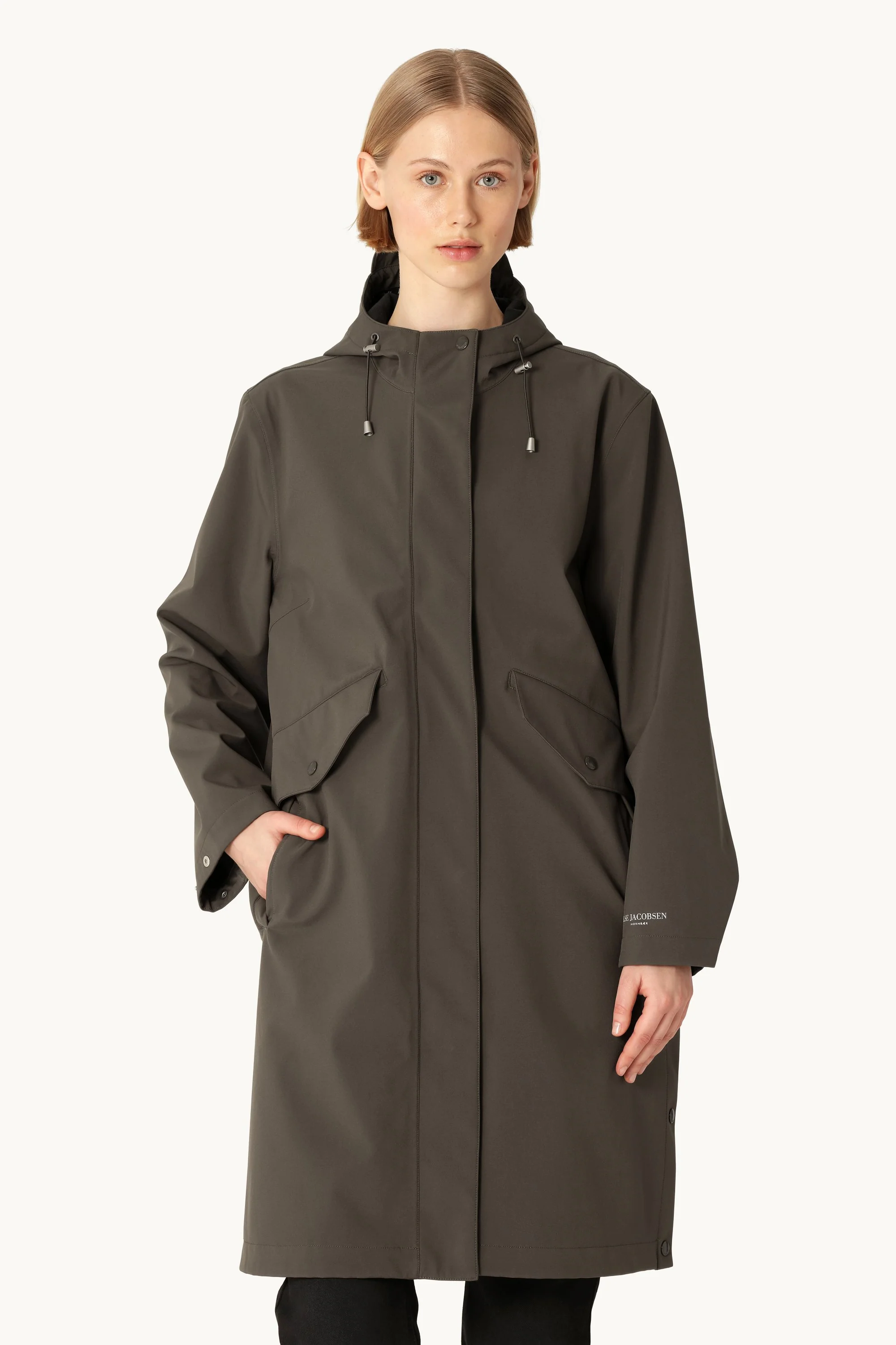 Long Softshell Raincoat - Wren - Image 4