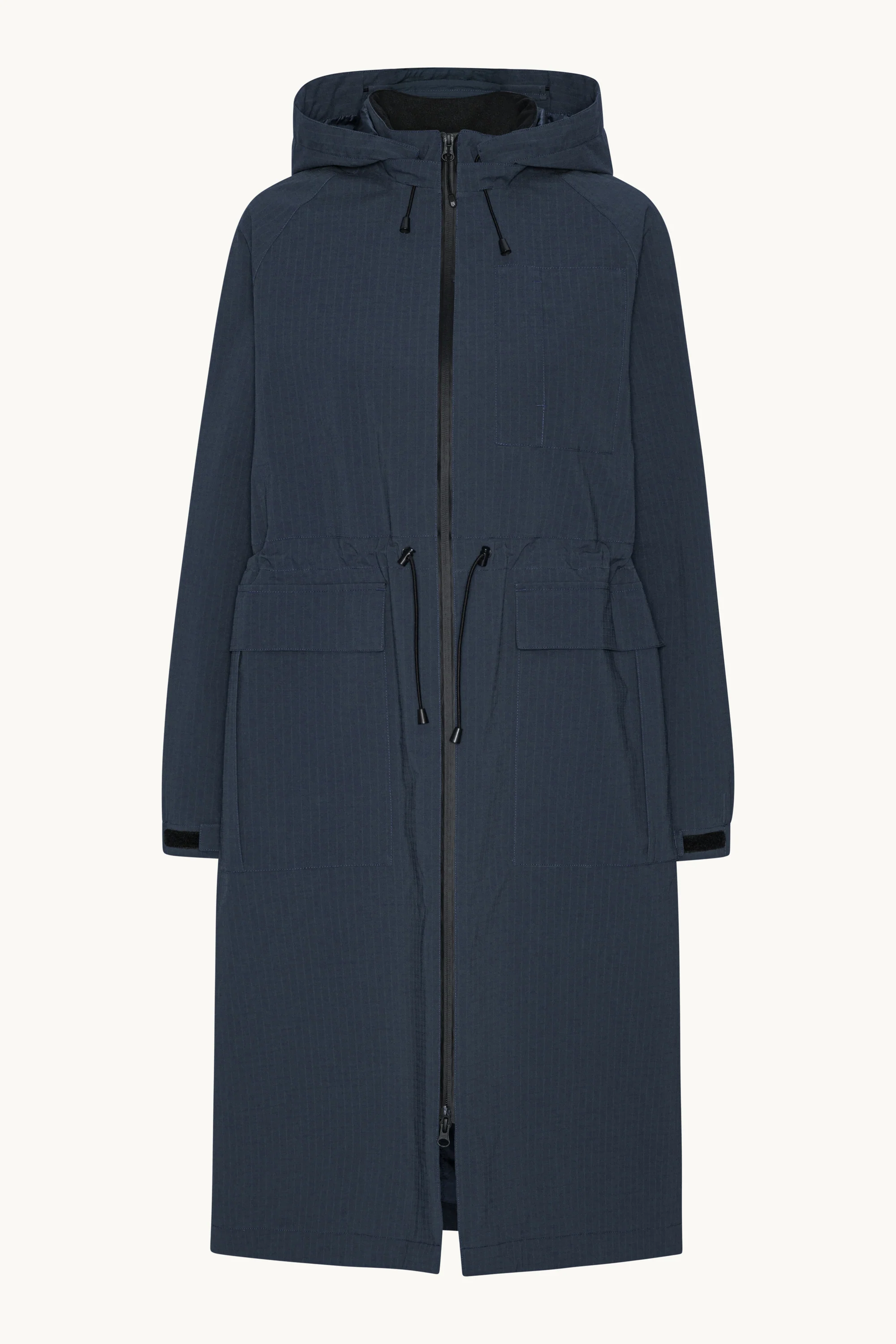 Long Winter Coat - Dark Indigo - Image 5