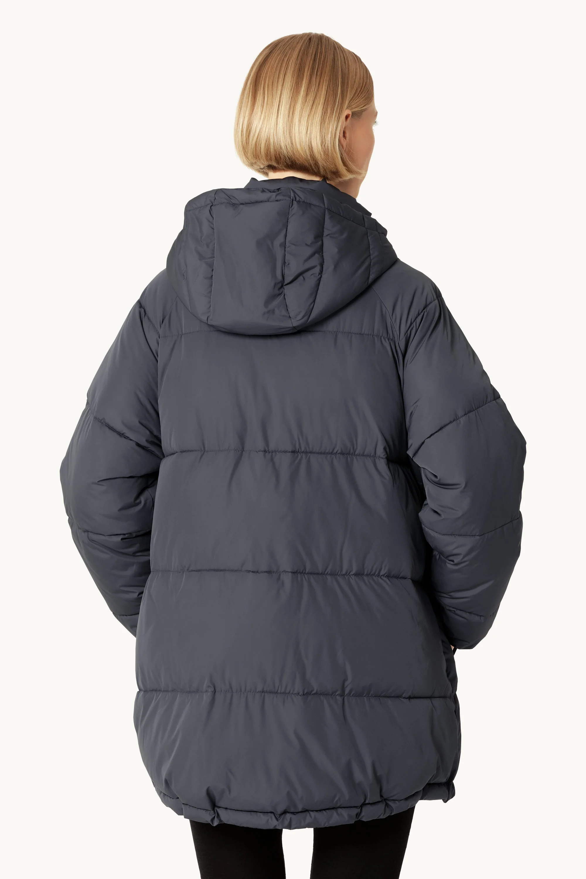 Oversized Padded Coat - Ombre Blue - Image 3