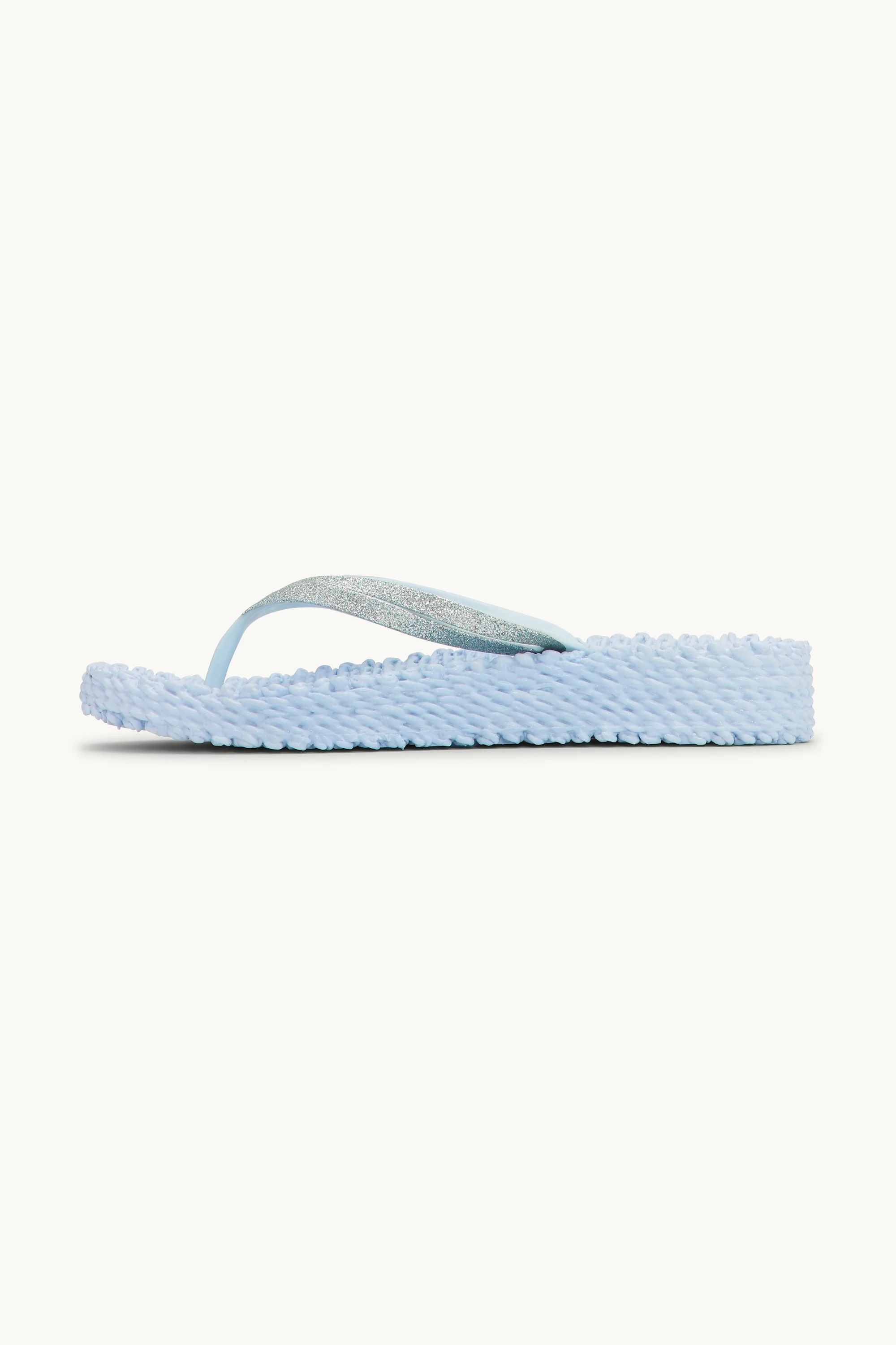 Platform Flip-flops Glitter - Blue Bell - Image 4