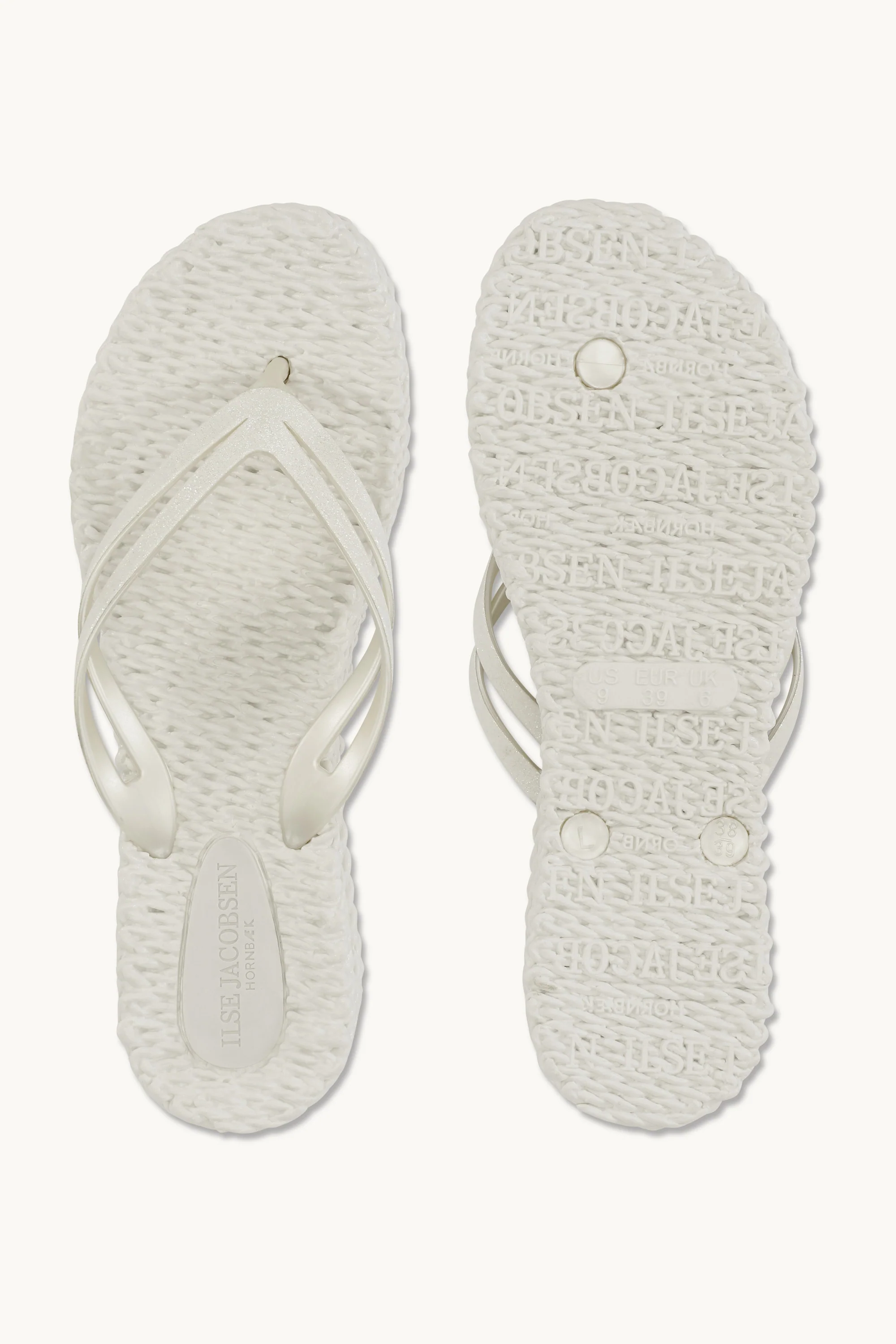 Platform Flip-flops Glitter - Creme - Image 5