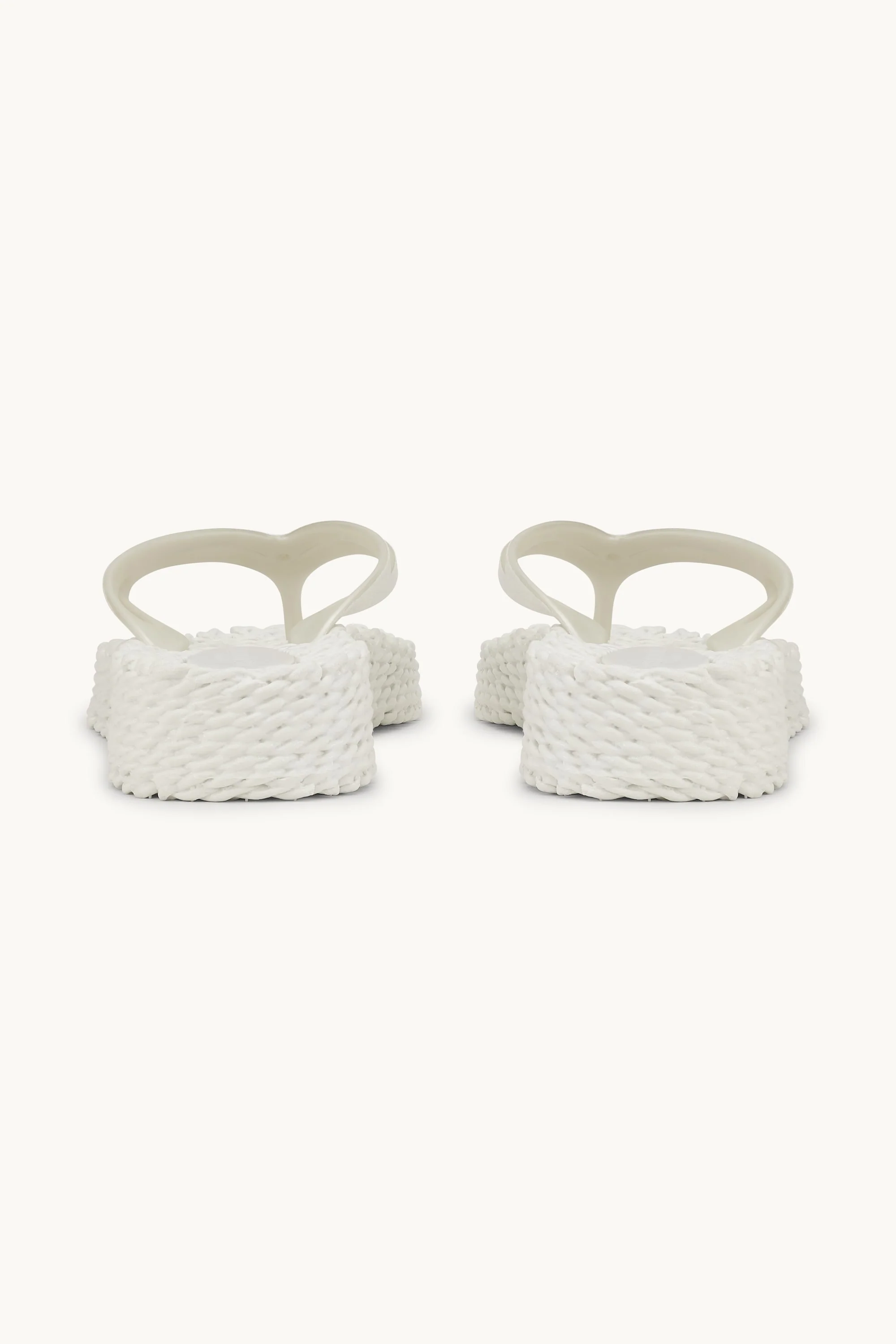 Platform Flip-flops Glitter - Creme - Image 7