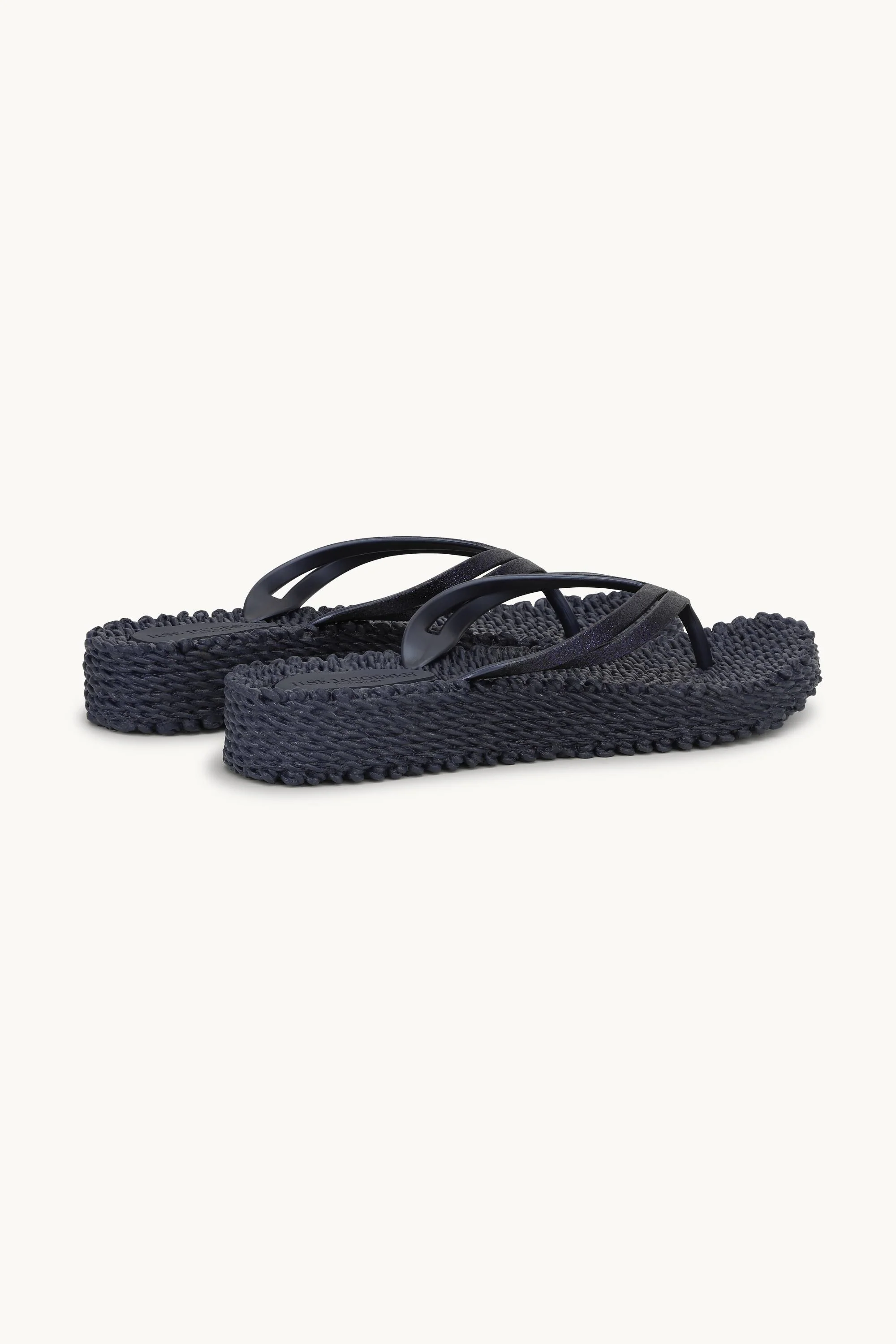 Platform Flip-flops Glitter - Indigo - Image 2