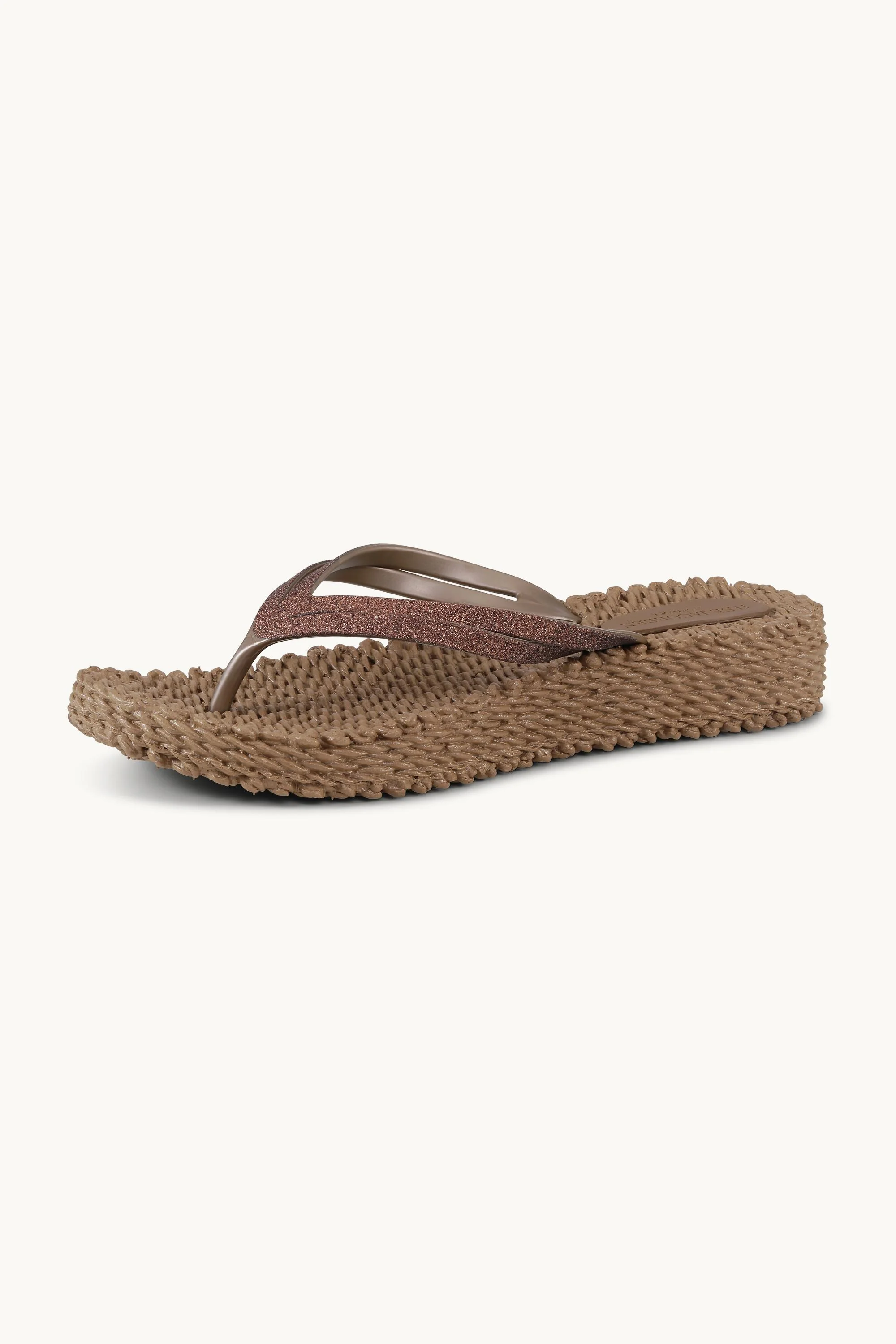 Platform Flip-flops Glitter - Mocca - Image 7