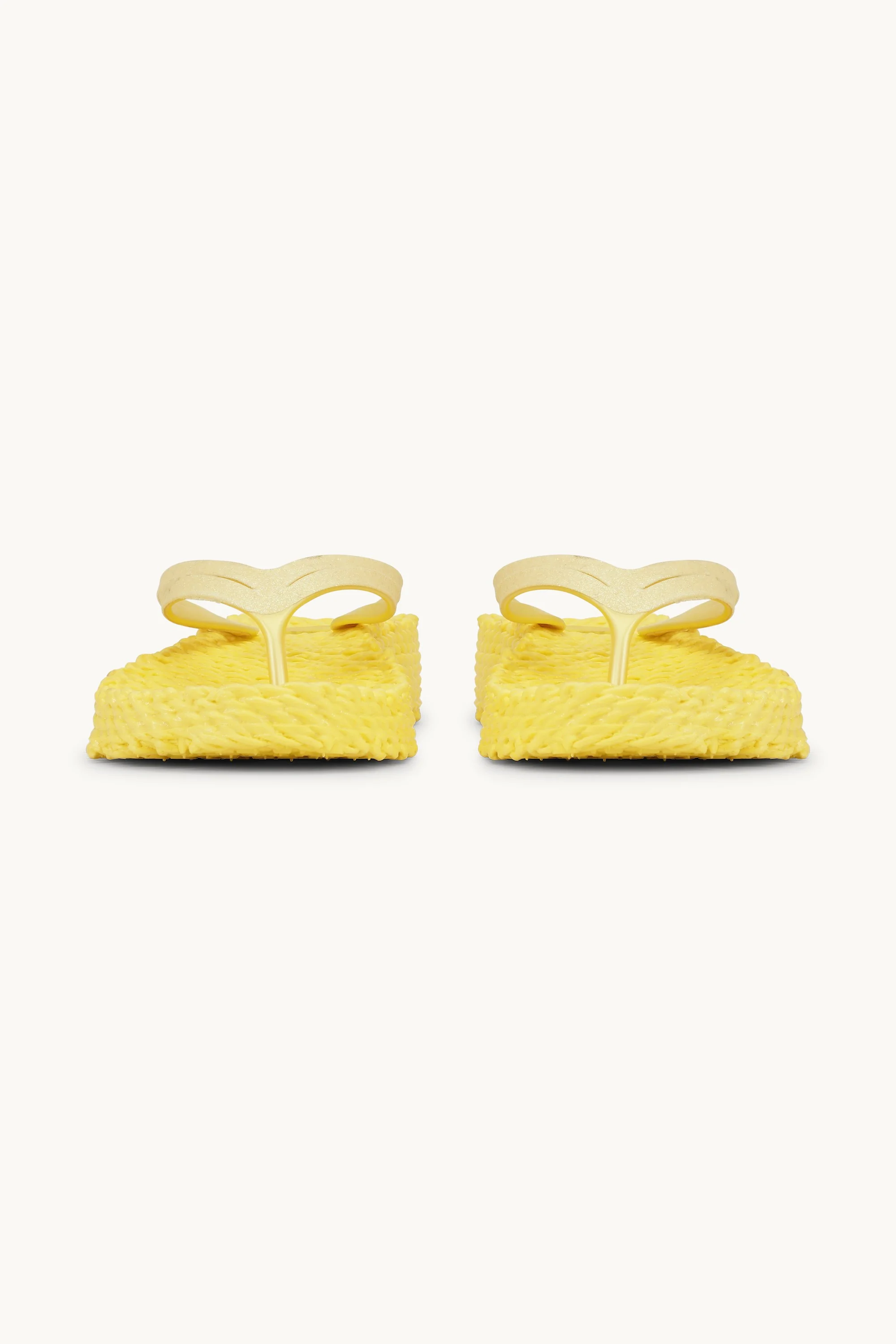 Platform Flip-flops Glitter - Pale Banana - Image 5