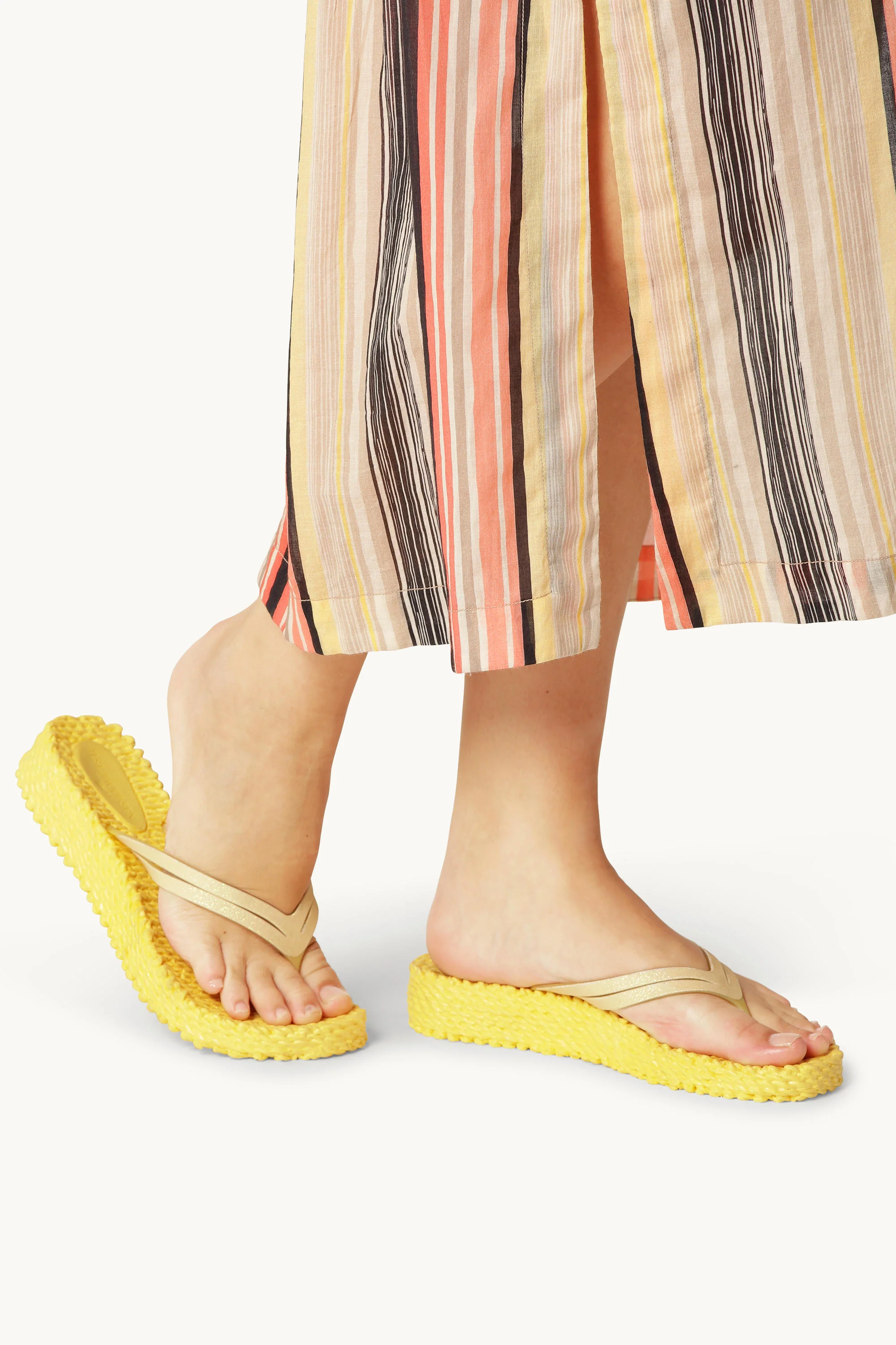 Platform Flip-flops Glitter - Pale Banana - Image 8