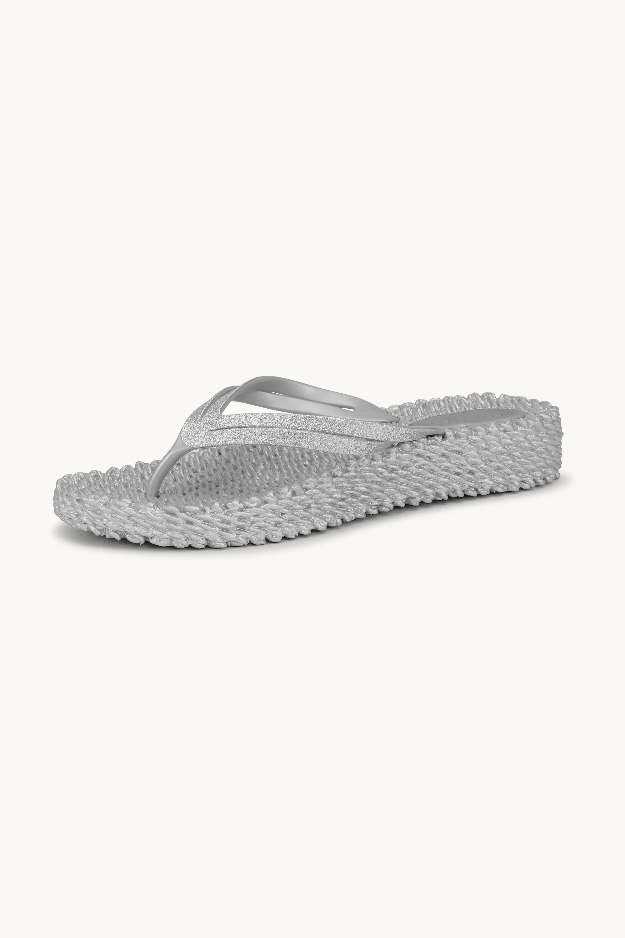 Platform Flip-flops Glitter - Silver - Image 7