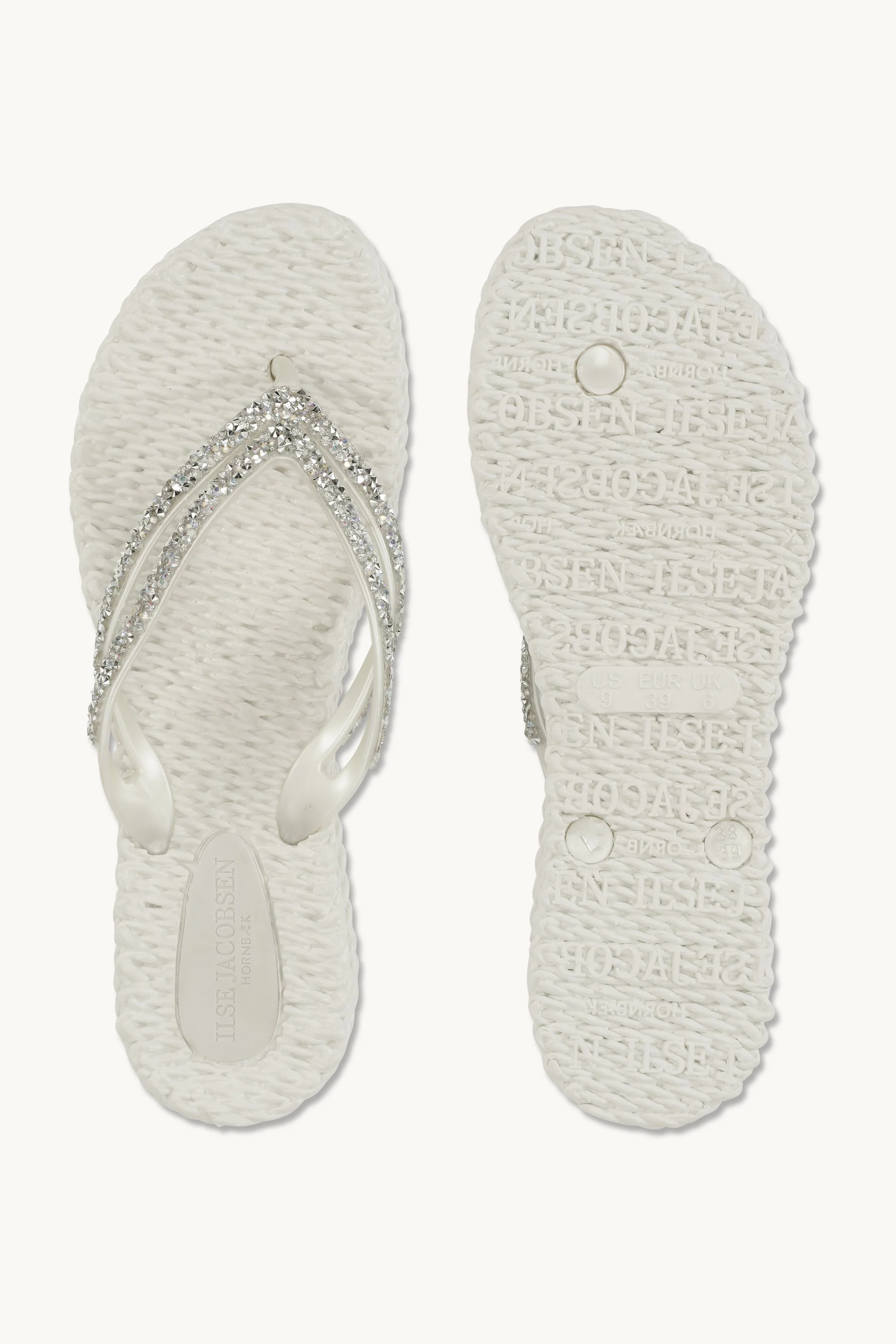 Platform Flip-flops Glitter Stones - Creme - Image 4