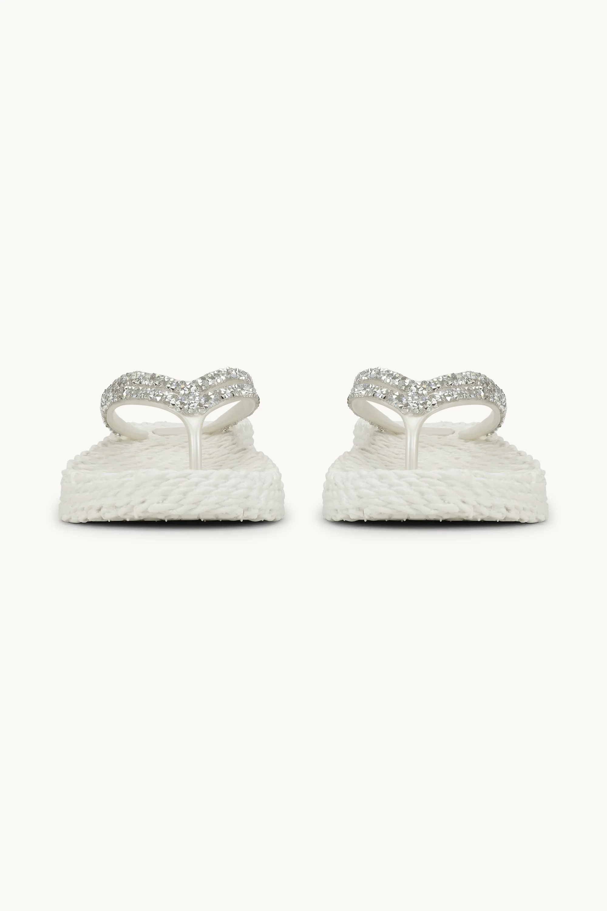 Platform Flip-flops Glitter Stones - Creme - Image 5