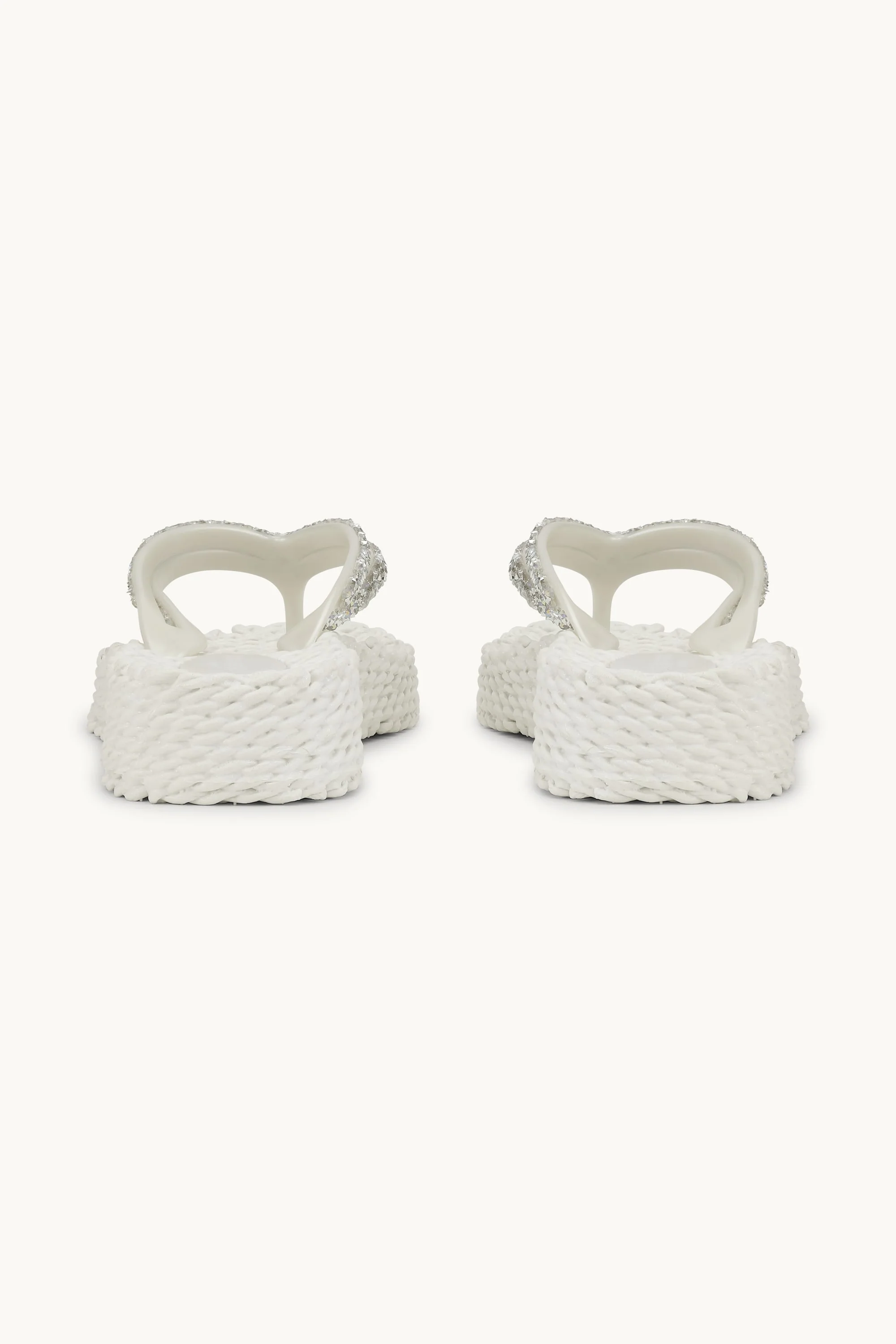 Platform Flip-flops Glitter Stones - Creme - Image 6