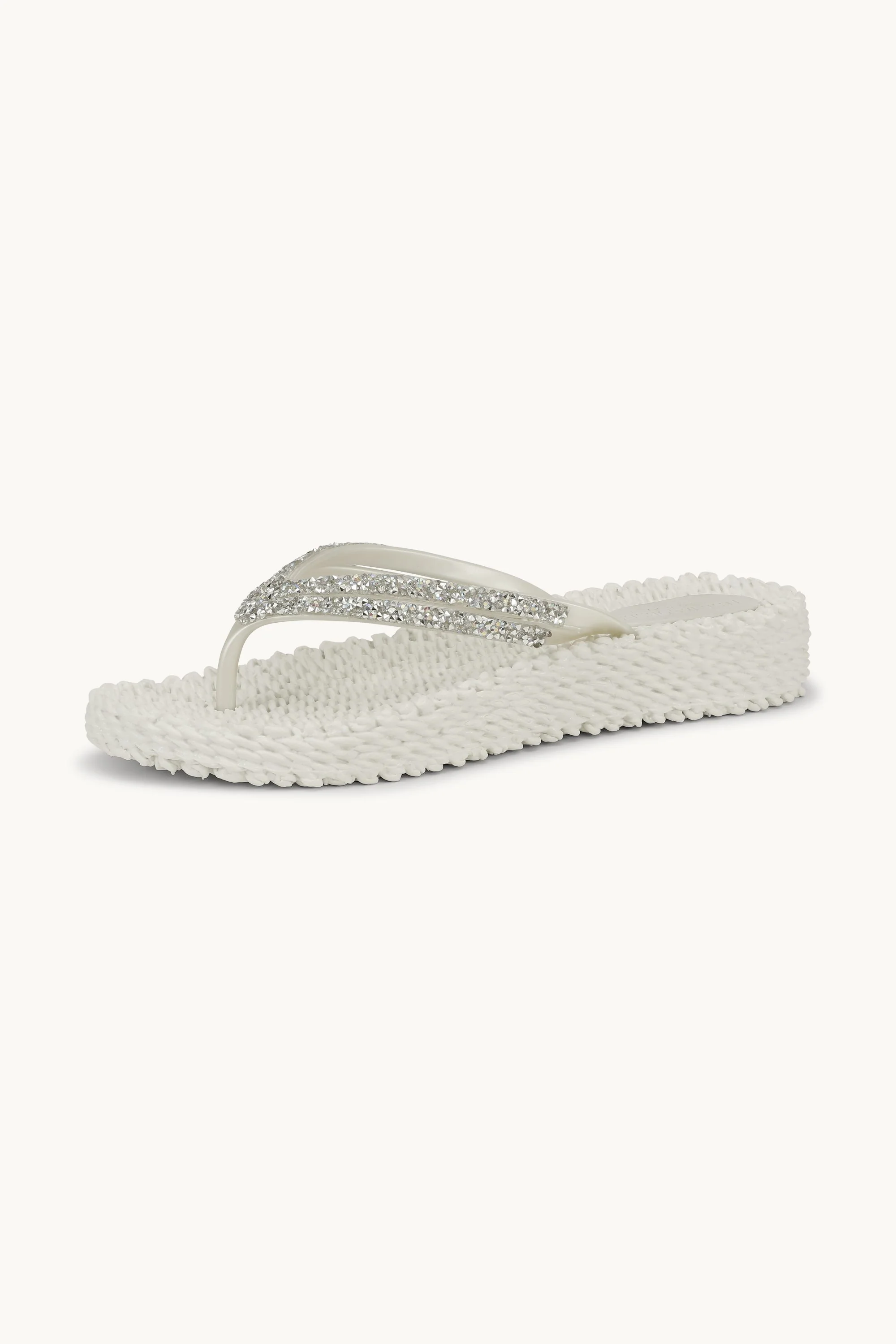 Platform Flip-flops Glitter Stones - Creme - Image 7