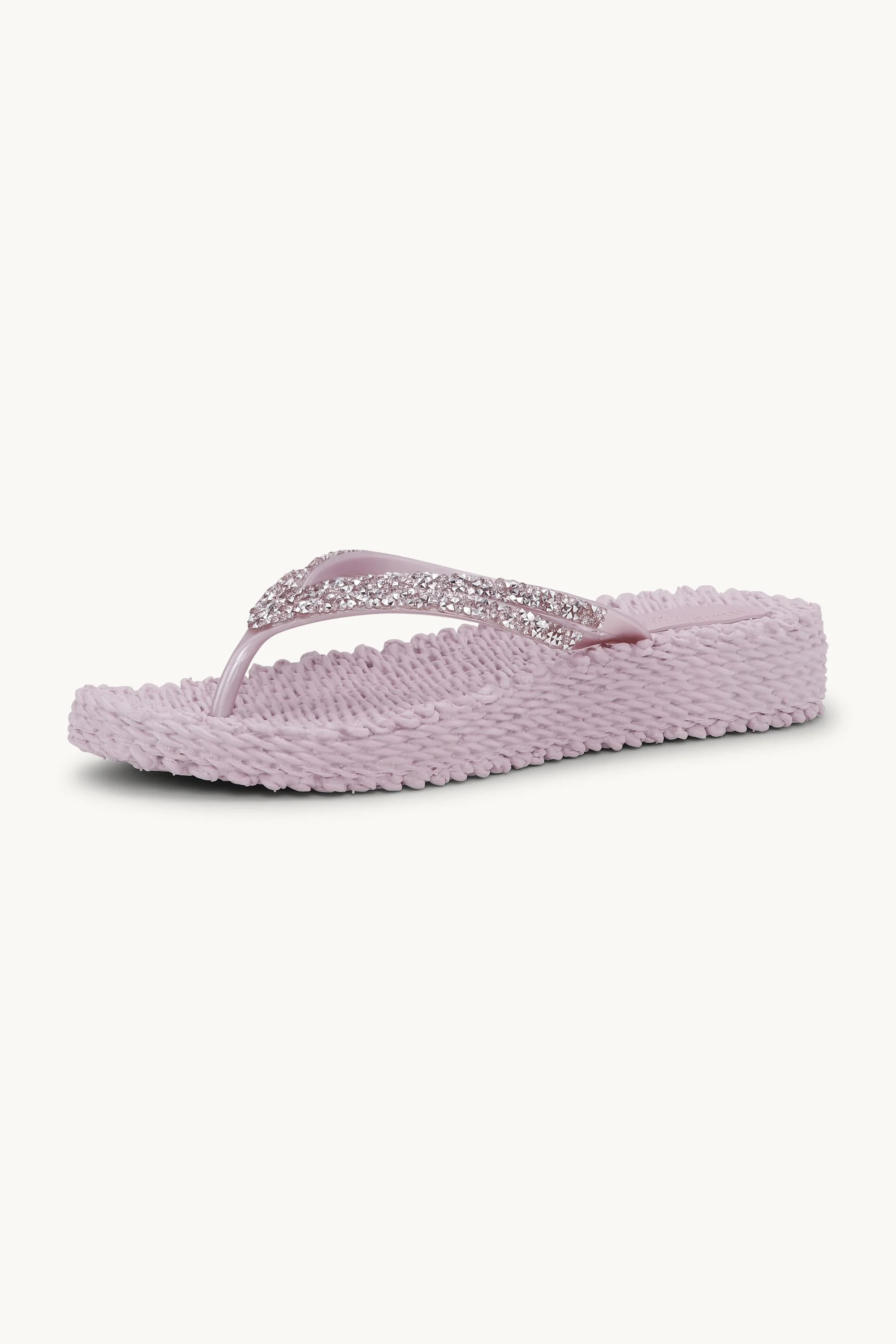 Platform Flip-flops Glitter Stones - Mauve Shadows - Image 7