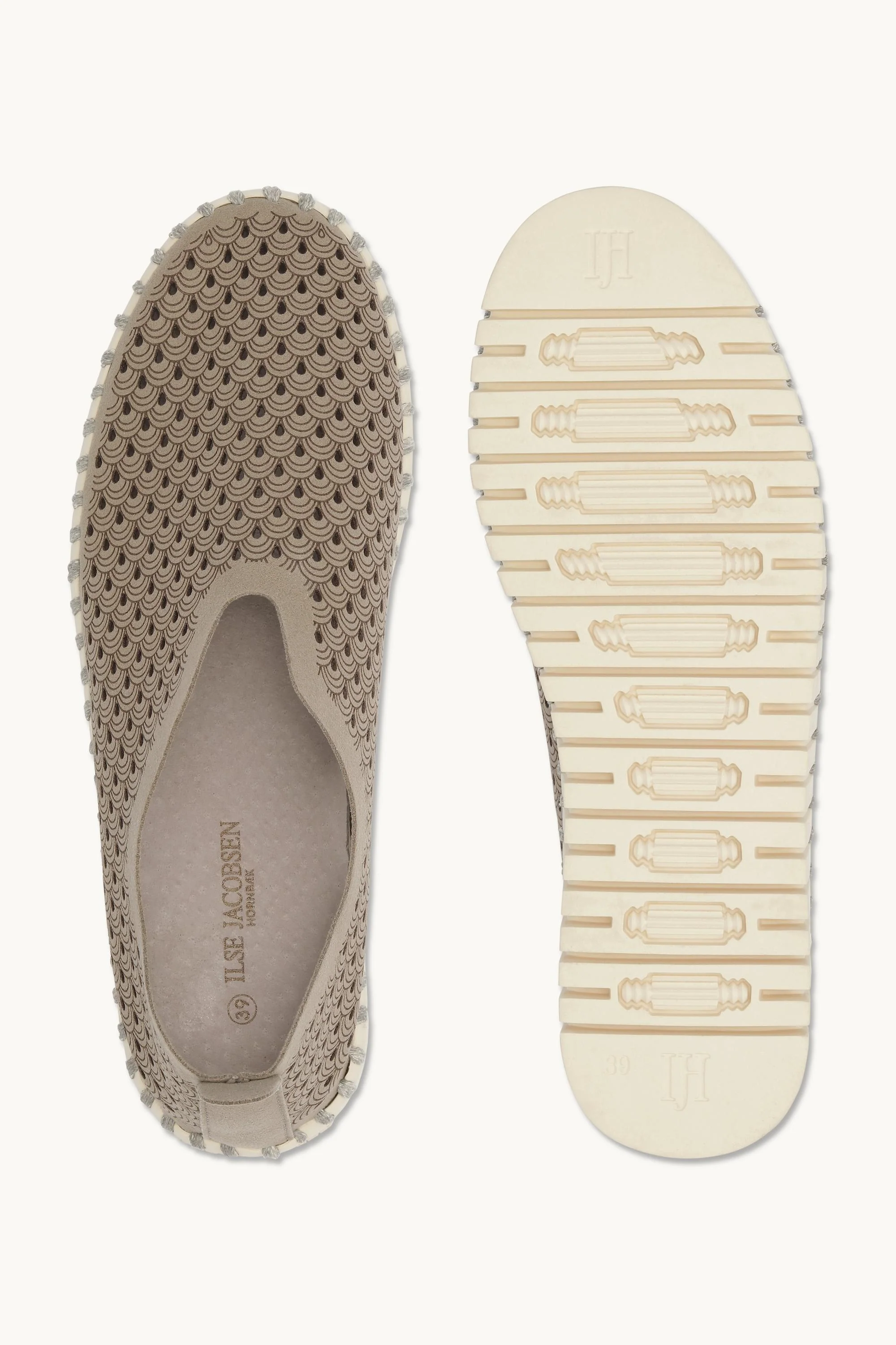 Platform Tulip Flats - Coriander Pearled Ivory - Image 4