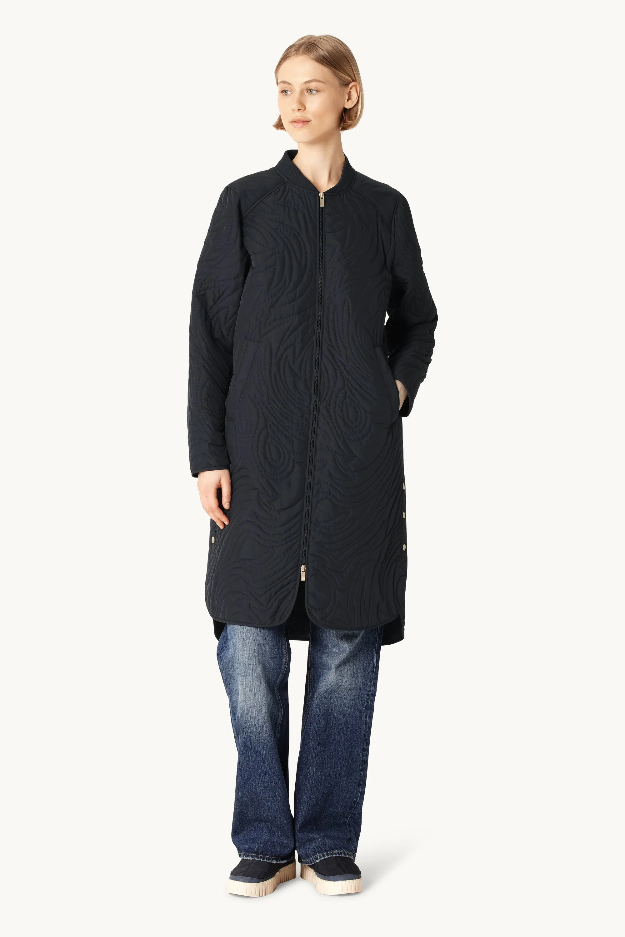 Quilt Jacket - Dark Indigo - Image 2