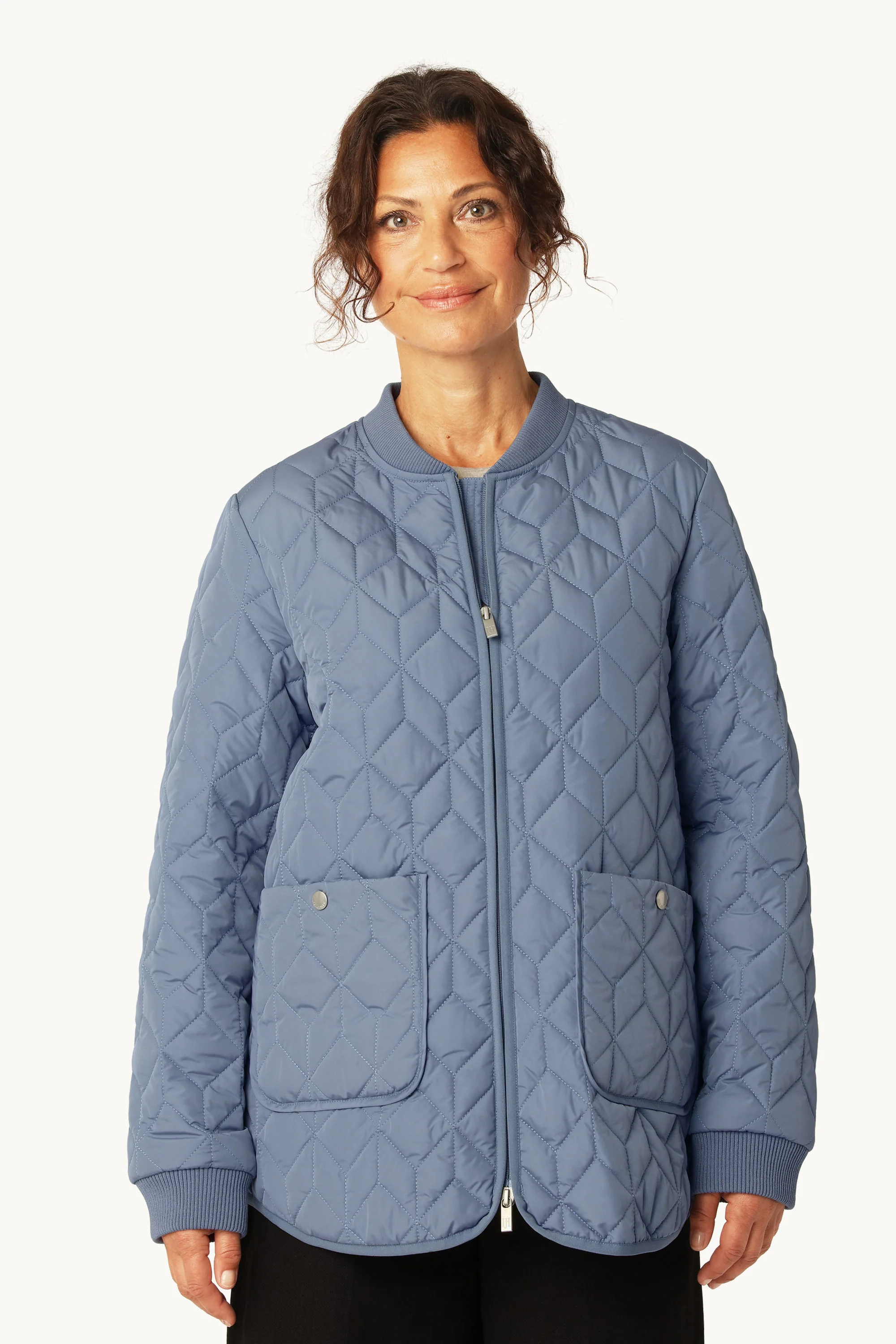 Quilt Jacket - Grey Blue - Image 2