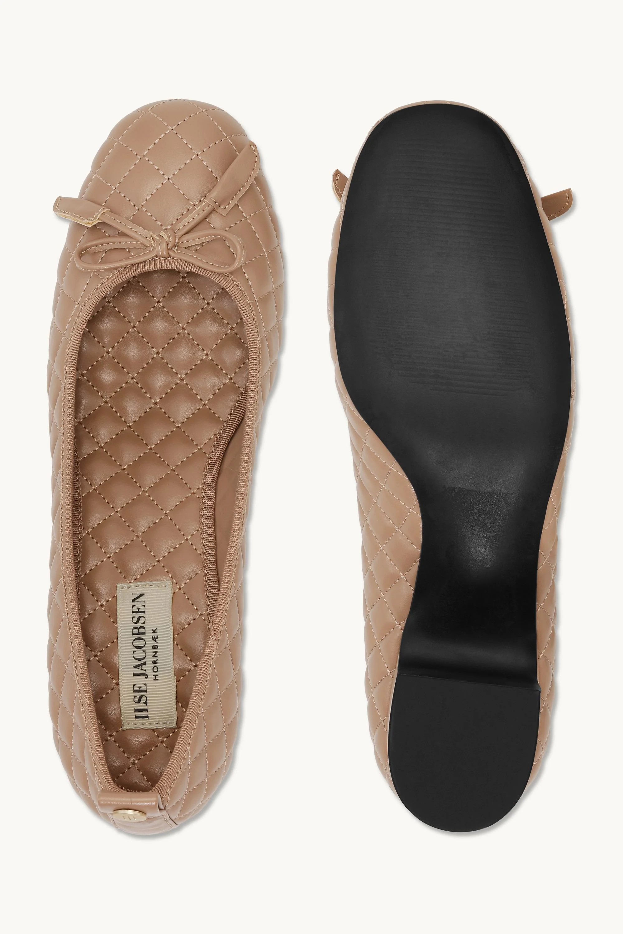Quilted Ballerina with Heel - Clay Black - Image 4