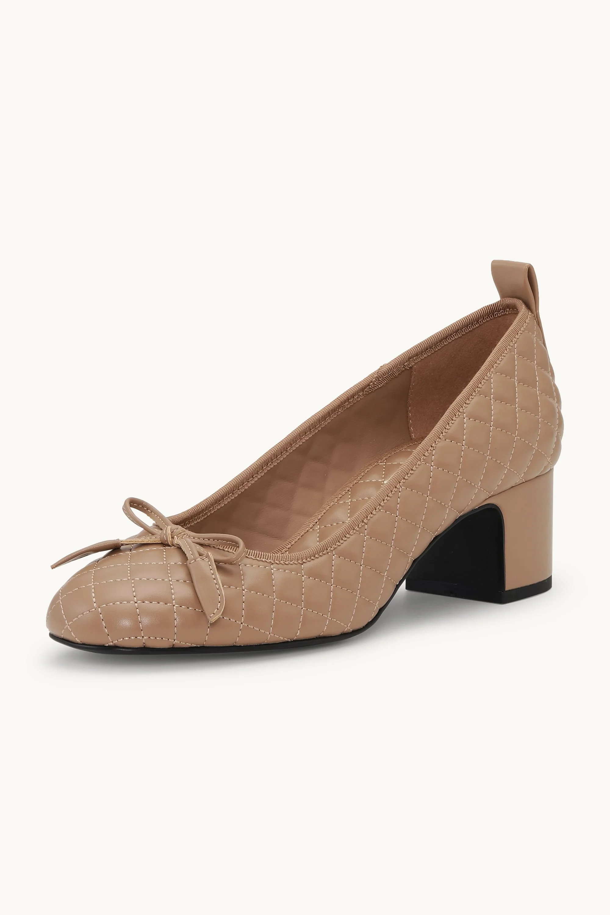 Quilted Ballerina with Heel - Clay Black - Image 7