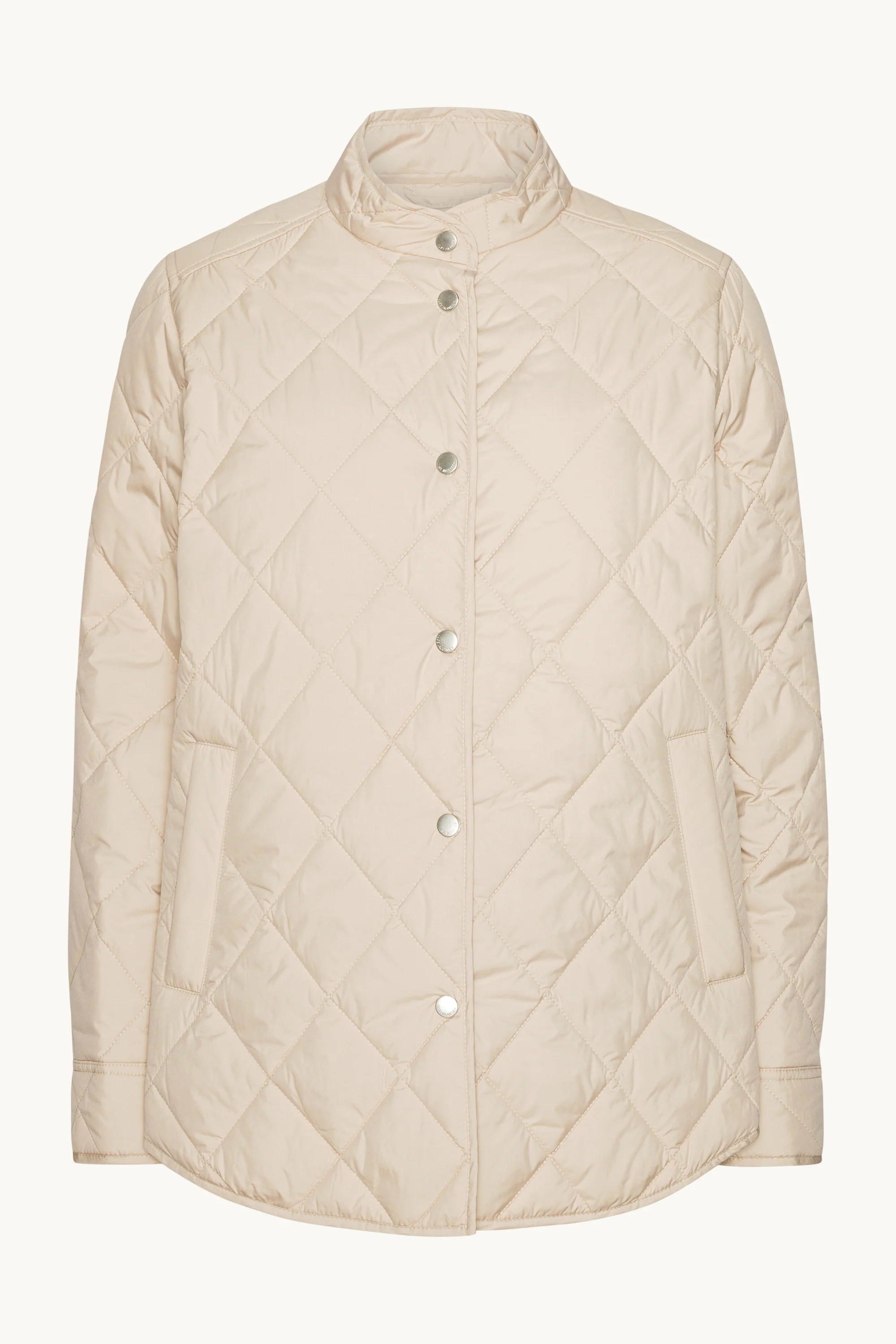 Quilted Shirt Jacket - Light Camel - Image 6