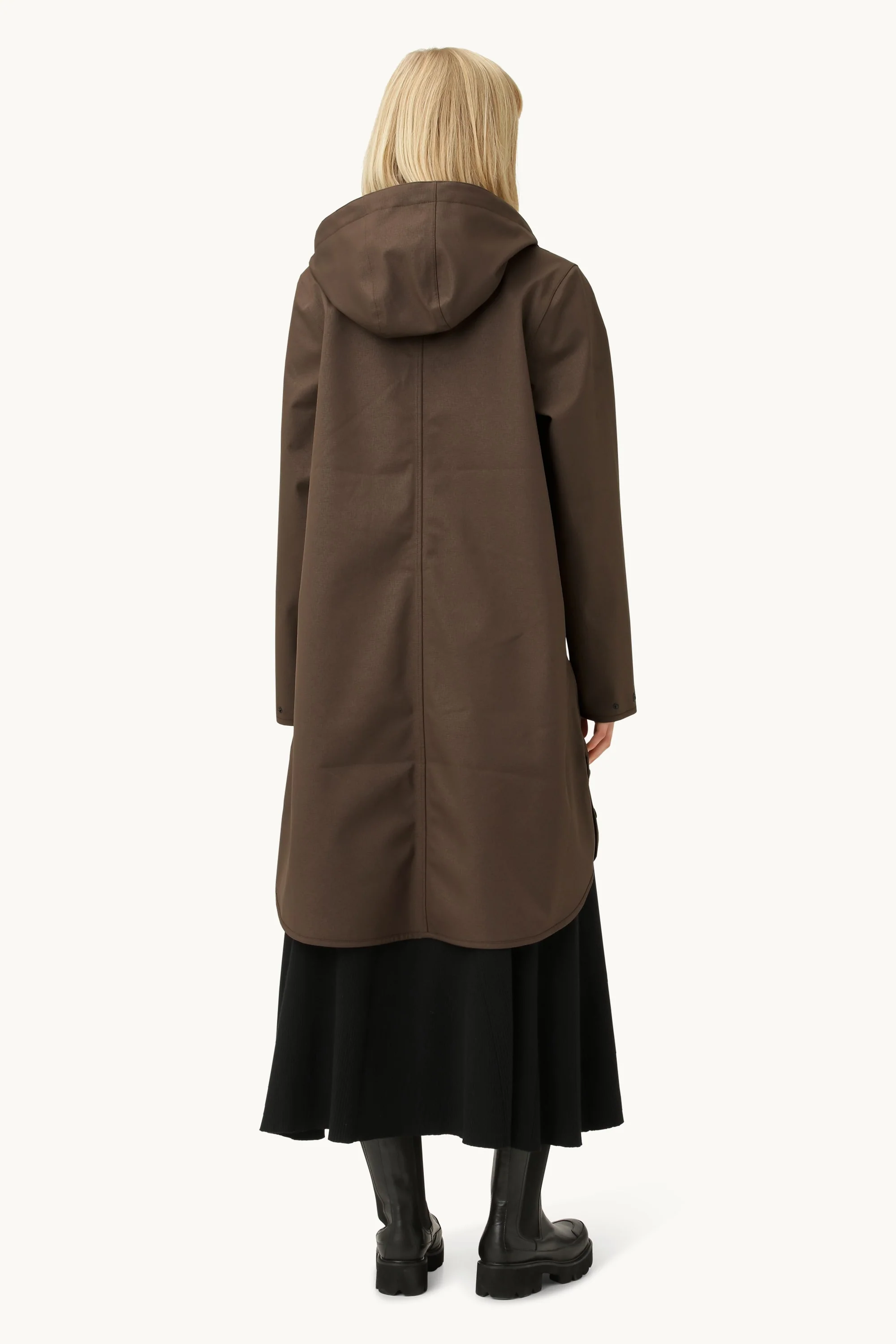 Softshell Raincoat A-line - Chocolate Brown - Image 4