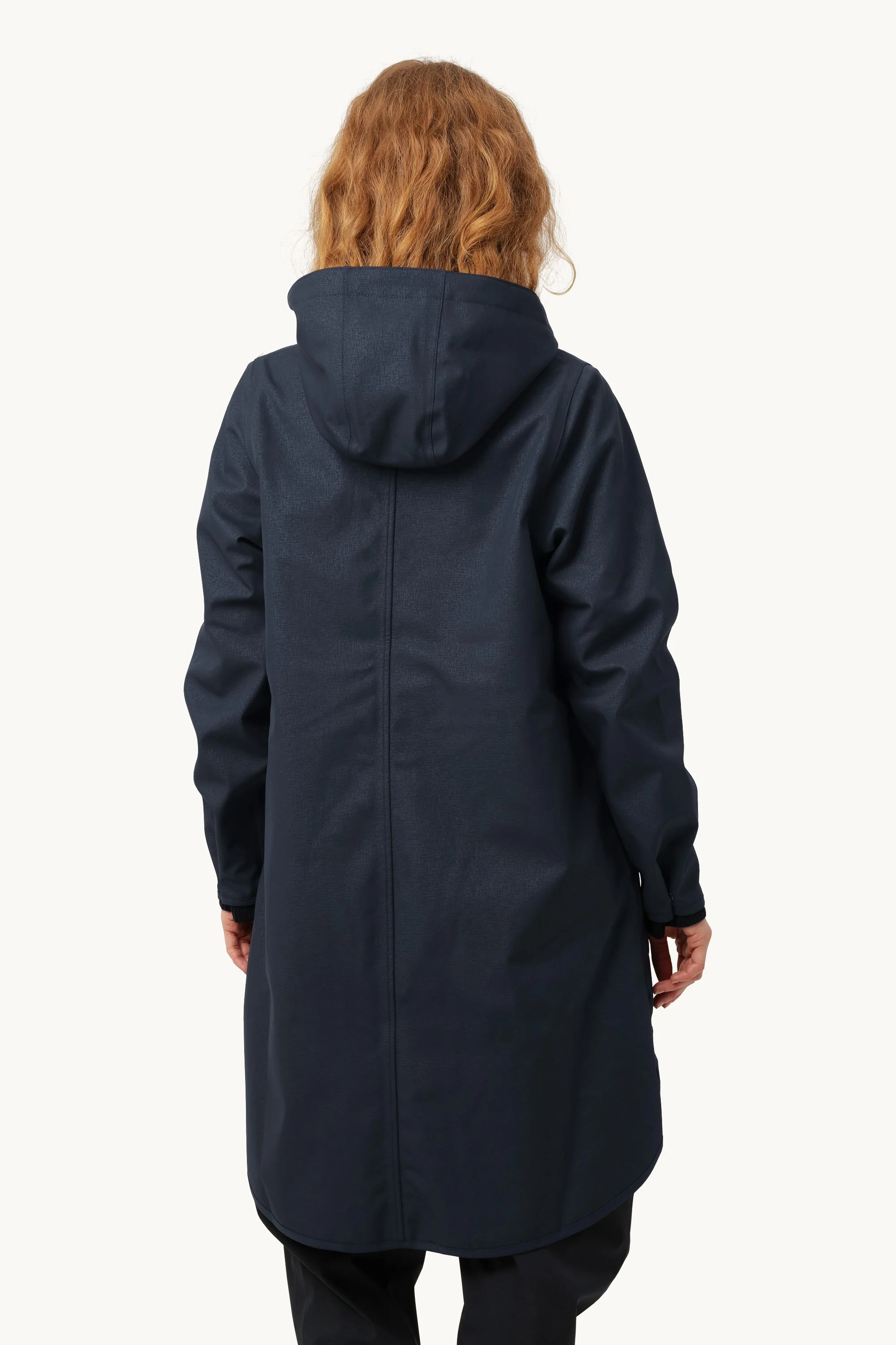 Softshell Raincoat A-line - Dark Indigo - Image 3