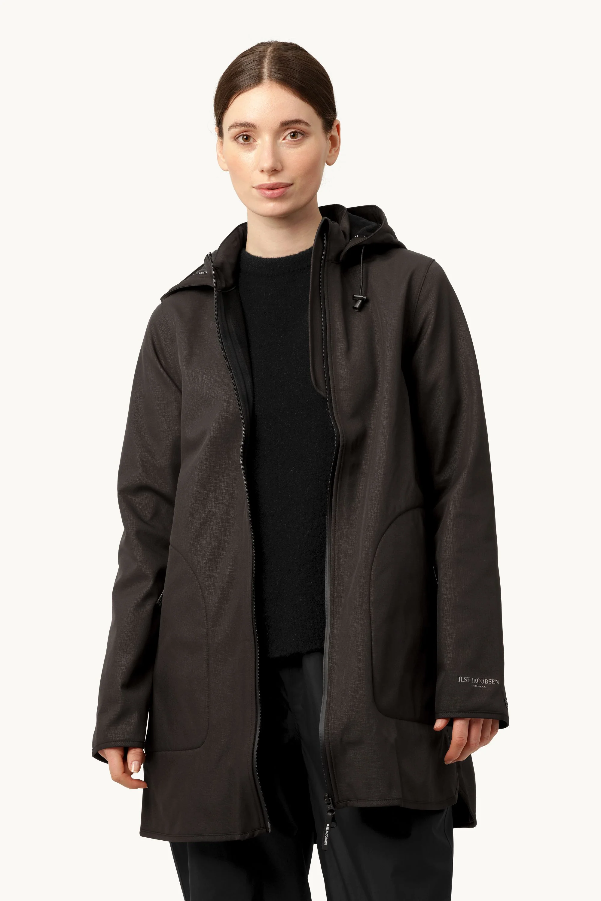 Softshell Raincoat A-line - Black - Image 3