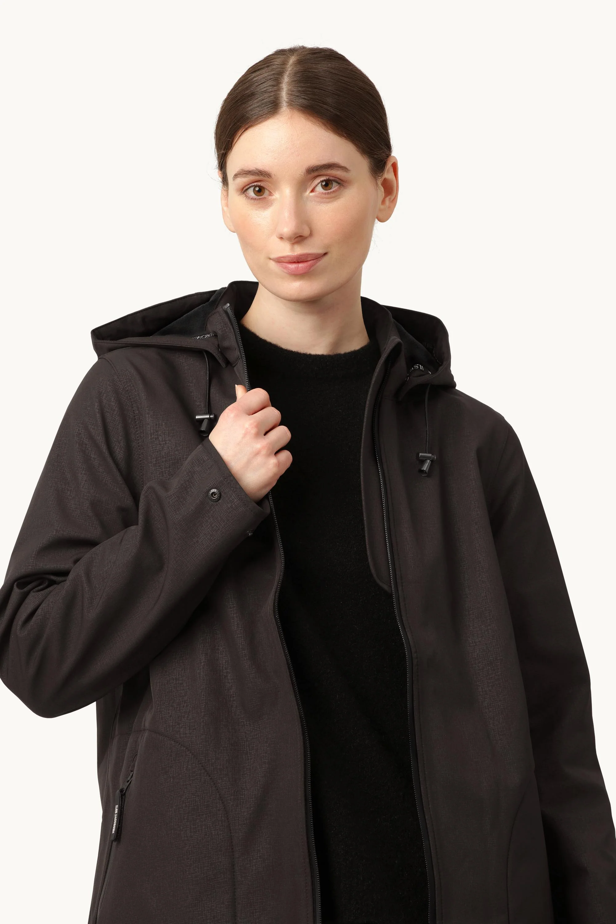 Softshell Raincoat A-line - Black - Image 6