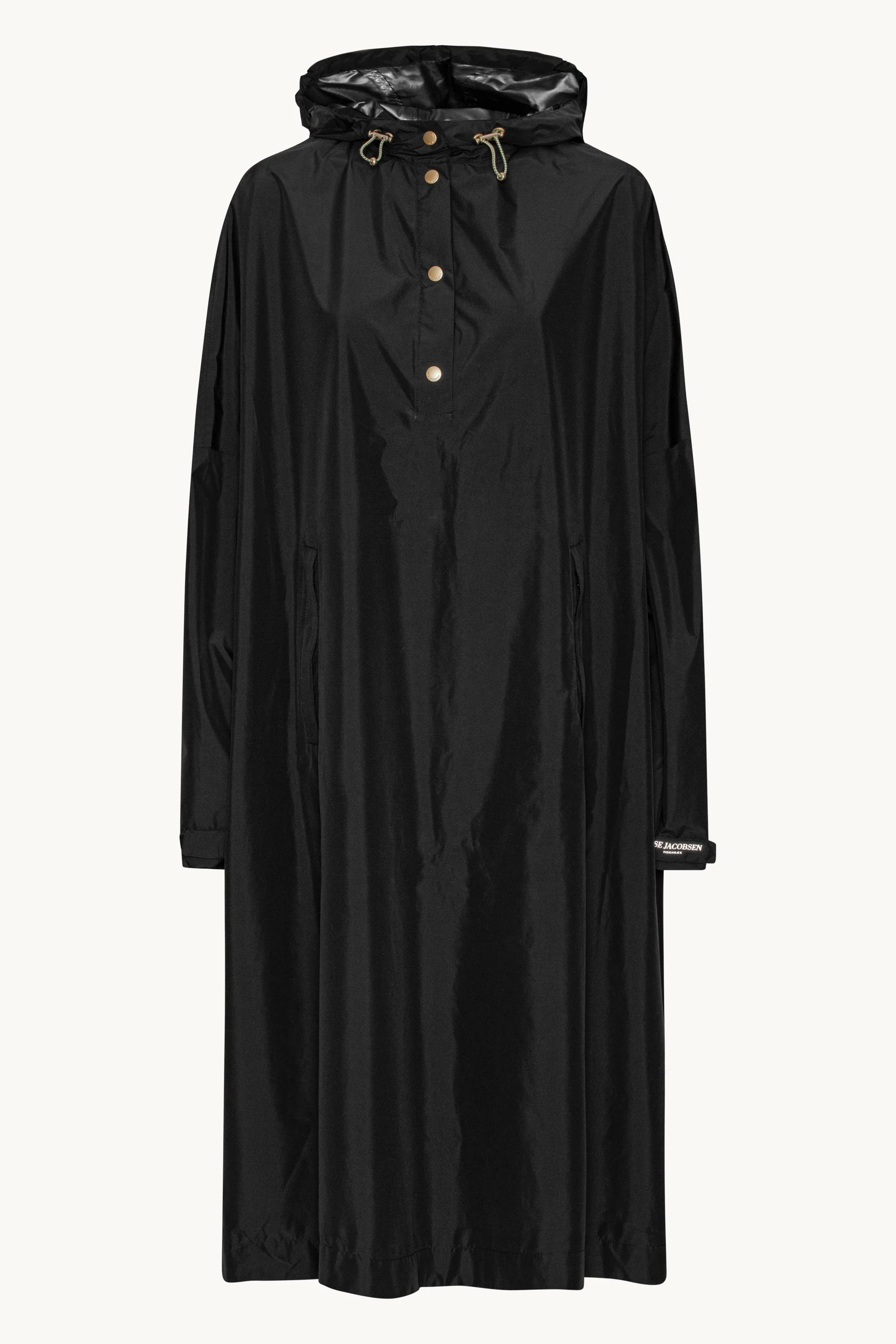 Poncho With Sleeves - Black - Image 7