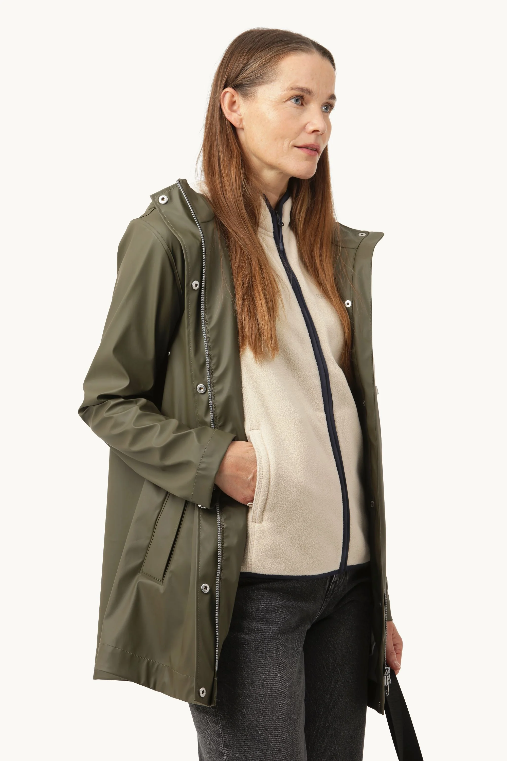 Light Raincoat - Army - Image 4