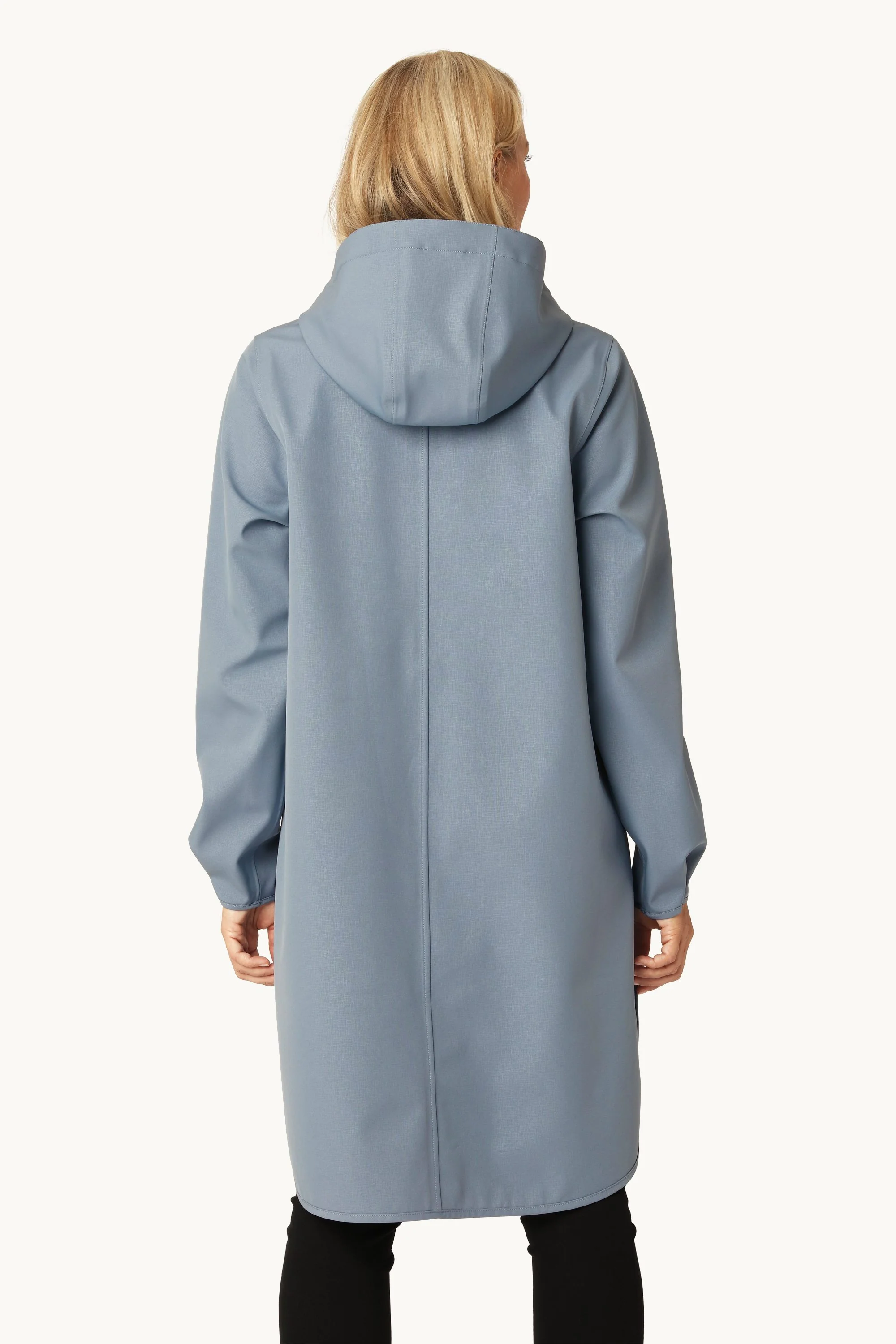 Softshell Raincoat A-line - Grey Blue - Image 4