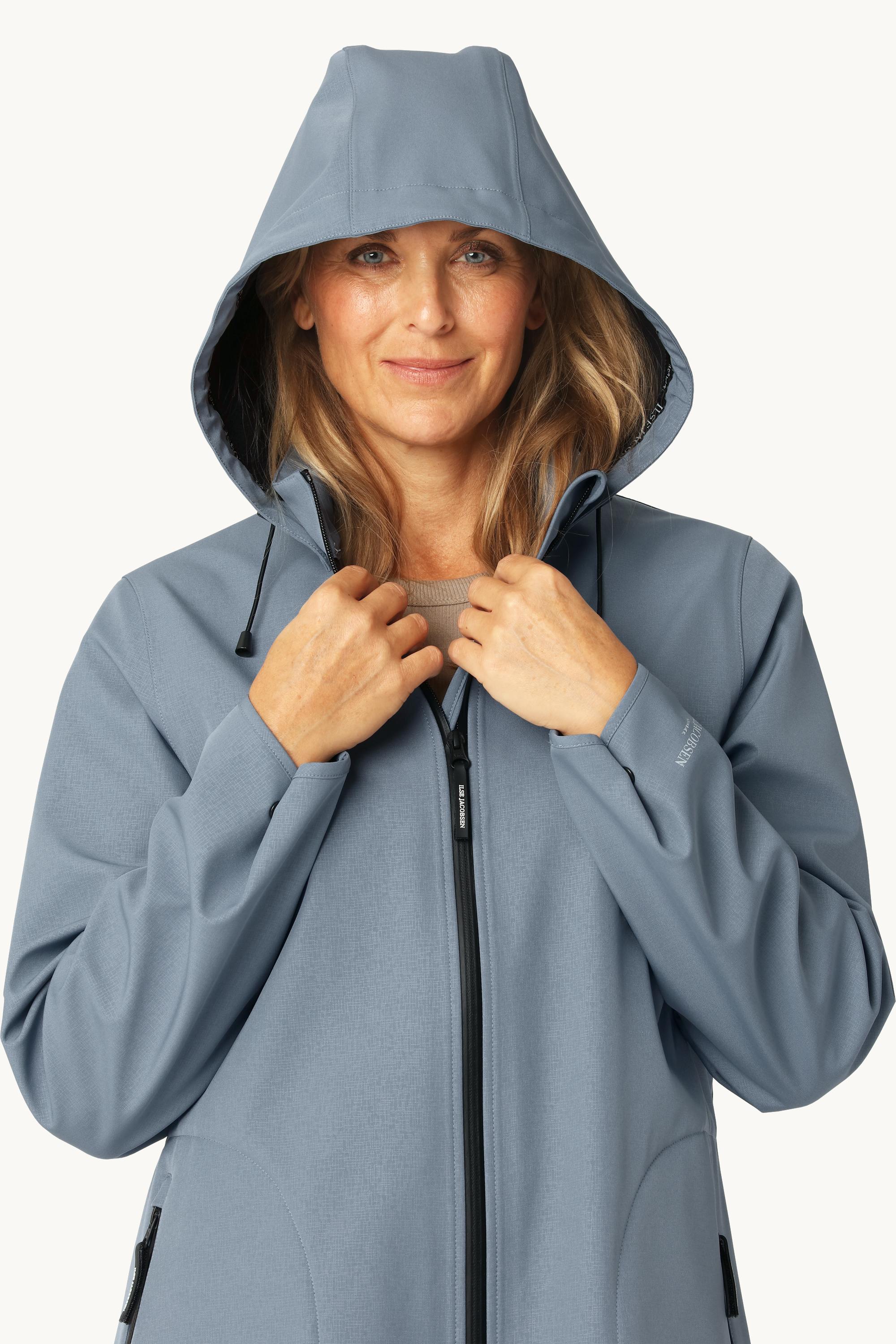 Softshell Raincoat A-line - Grey Blue - Image 6